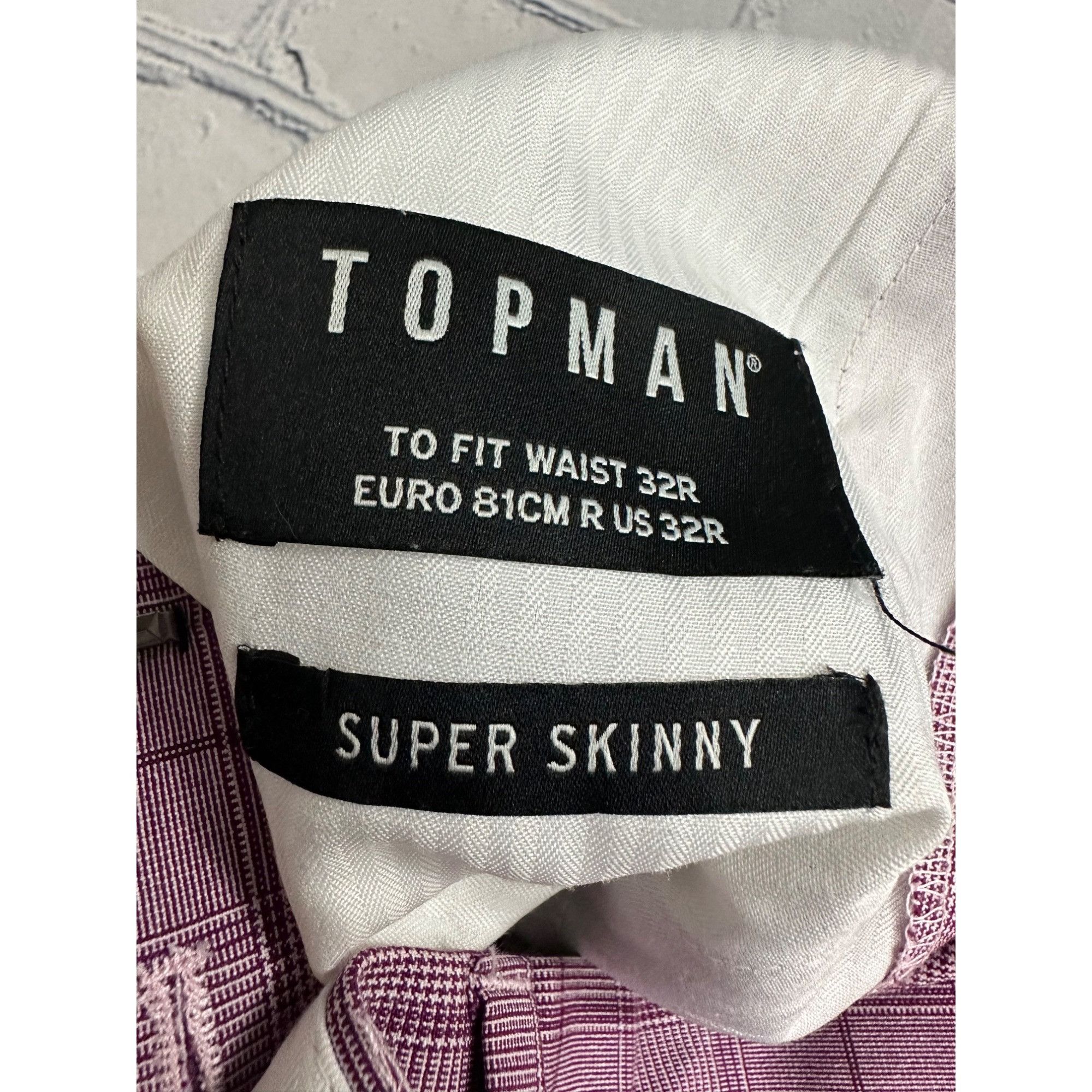 Topman Topman Pinstripe Skinny Trousers Size US 32 / EU 48 - 2 Thumbnail