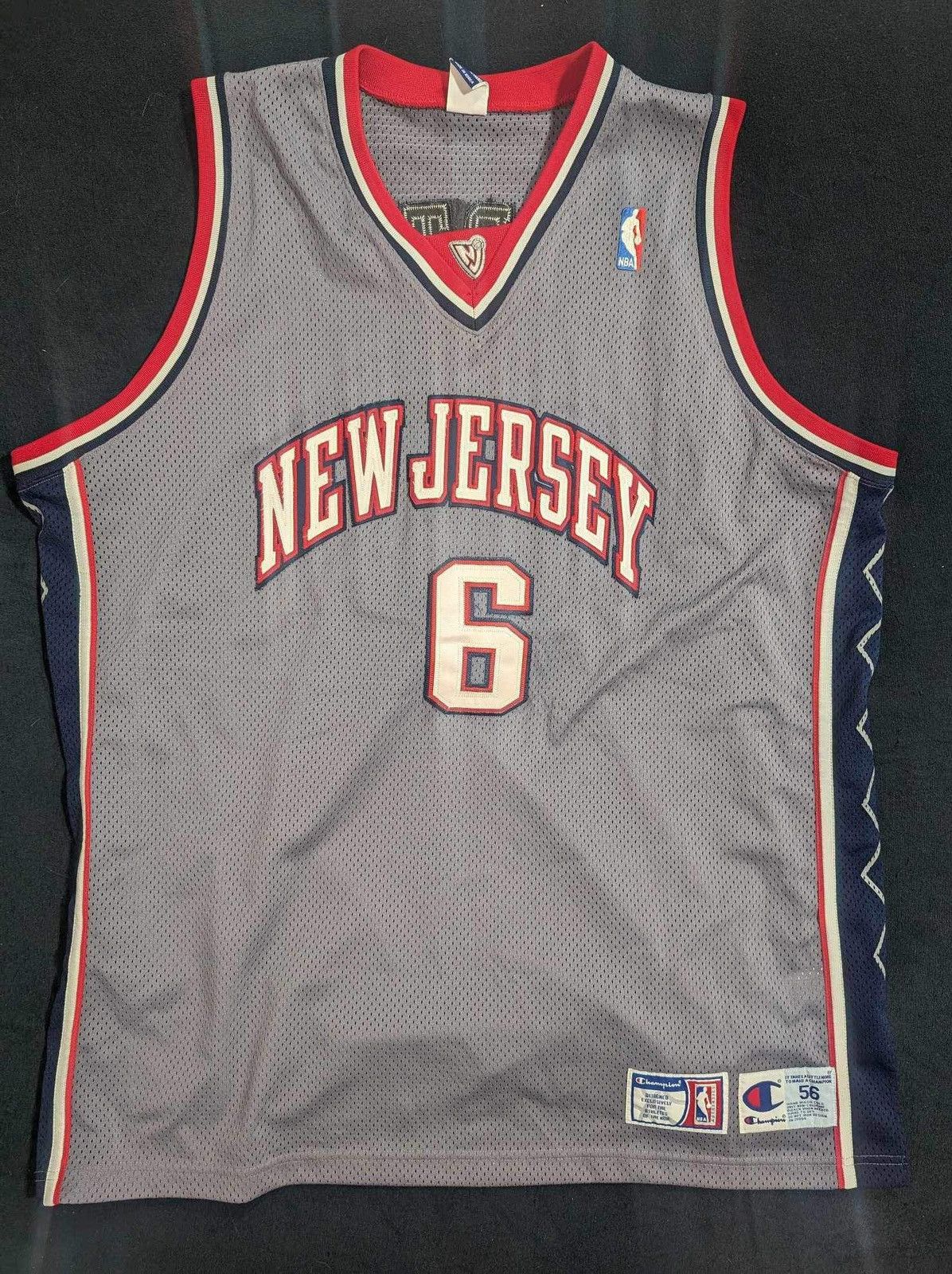 image of Champion x NBA New Jersey Nba Jersey in Grey, Men's (Size XL)