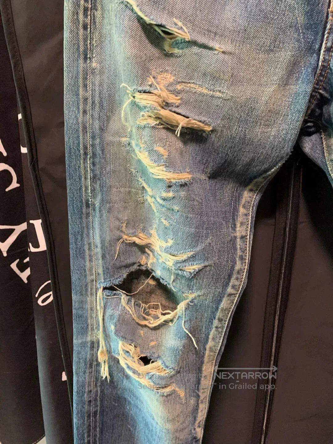 ANACHRONORM stylish raw denim slim fit jeans W30. Size US 30 / EU 46 - 2 Thumbnail