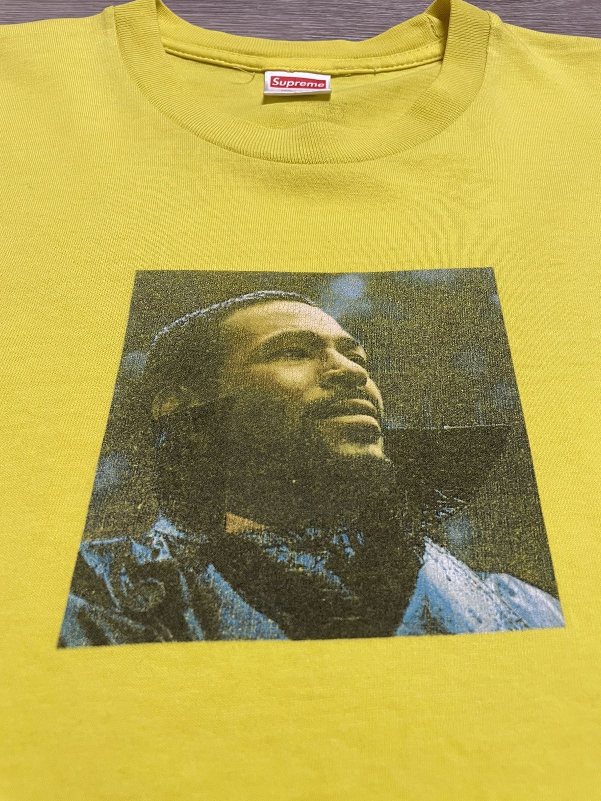 Supreme Supreme Marvin Gaye Yellow T-Shirt FW18 Size US M / EU 48-50 / 2 - 8 Thumbnail