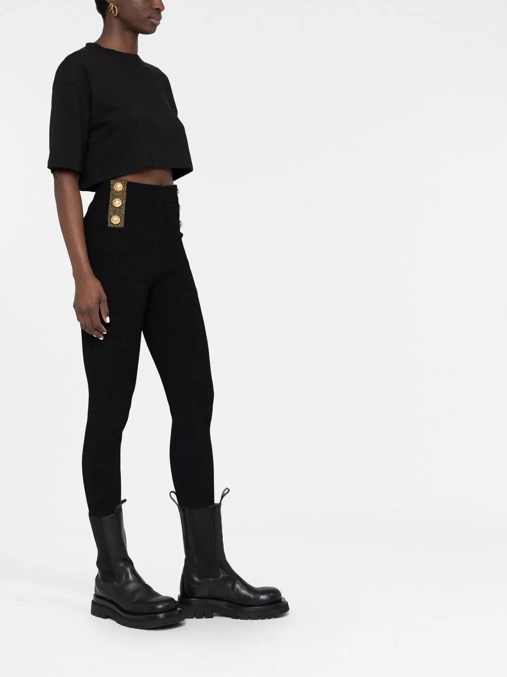 Balmain o1y0625 Sweatpant in Black Size 27" / US 4 / IT 40 - 3 Thumbnail