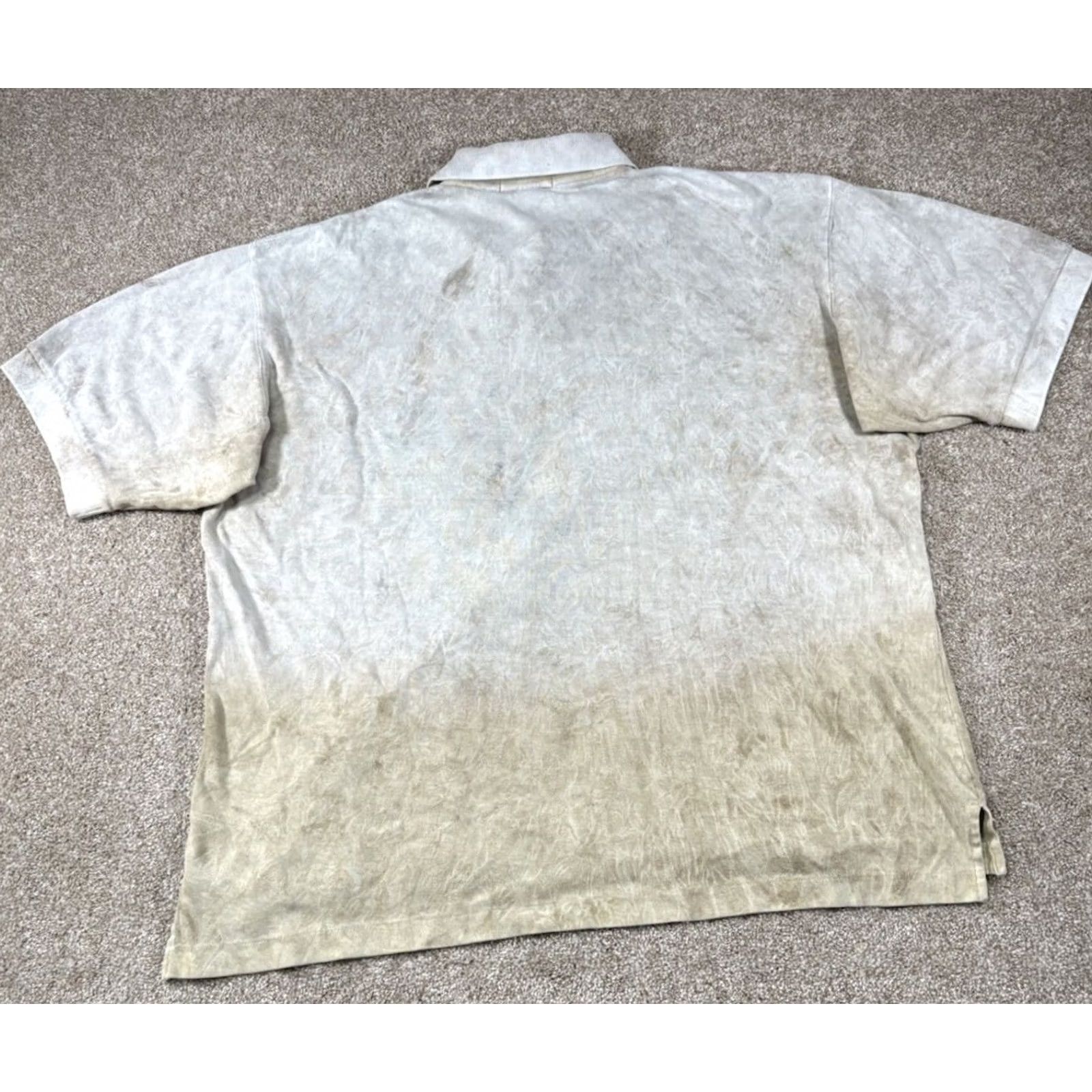 Vintage VTG Pebble Beach Golf Polo Shirt Beige Brushed Dye Fairways Golf • Size Large Size US L / EU 52-54 / 3 - 6 Thumbnail