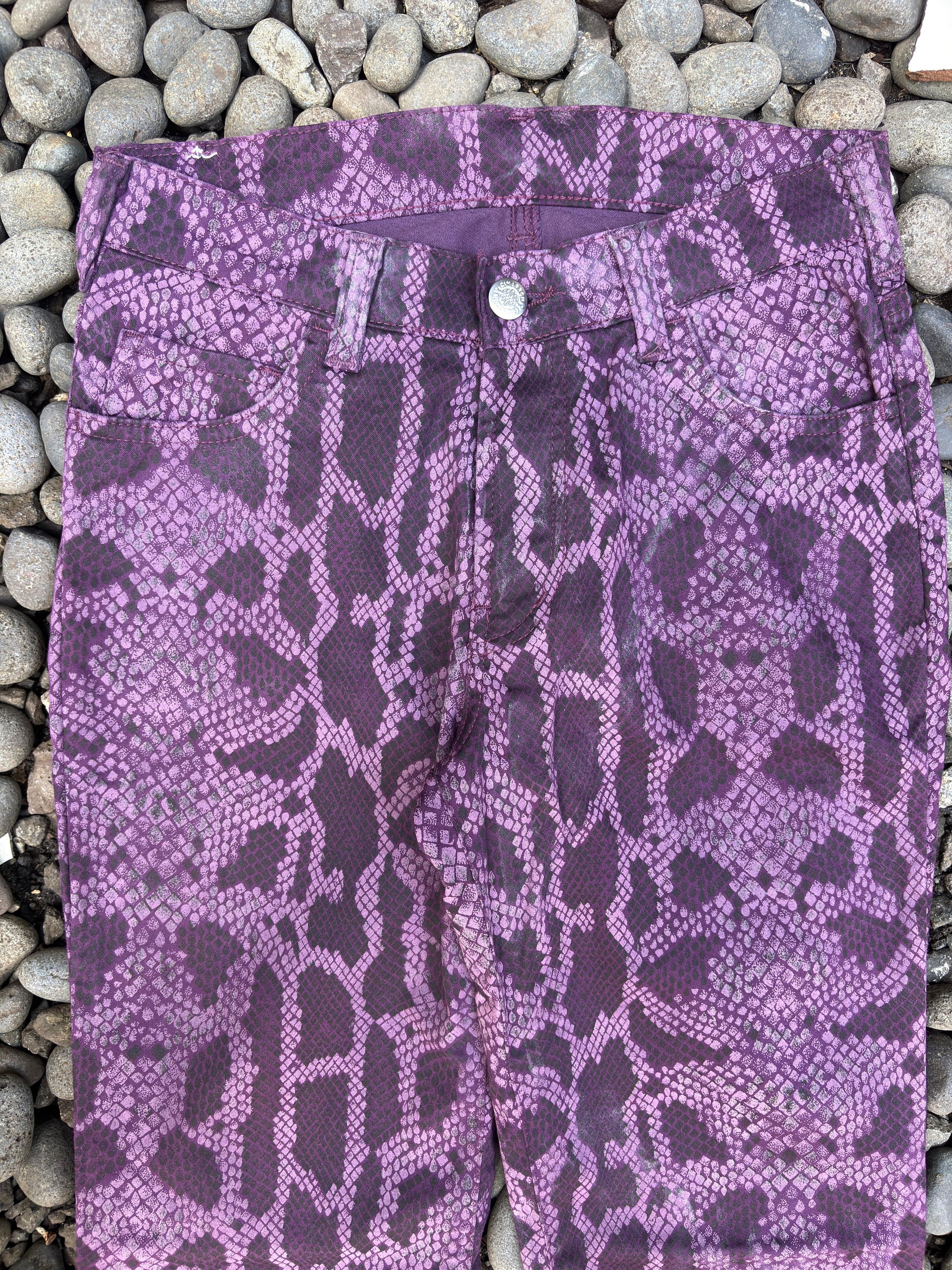 Japanese Brand Snake Printed Cimarron Trouser Pants Size 28" / US 6 / IT 42 - 5 Thumbnail