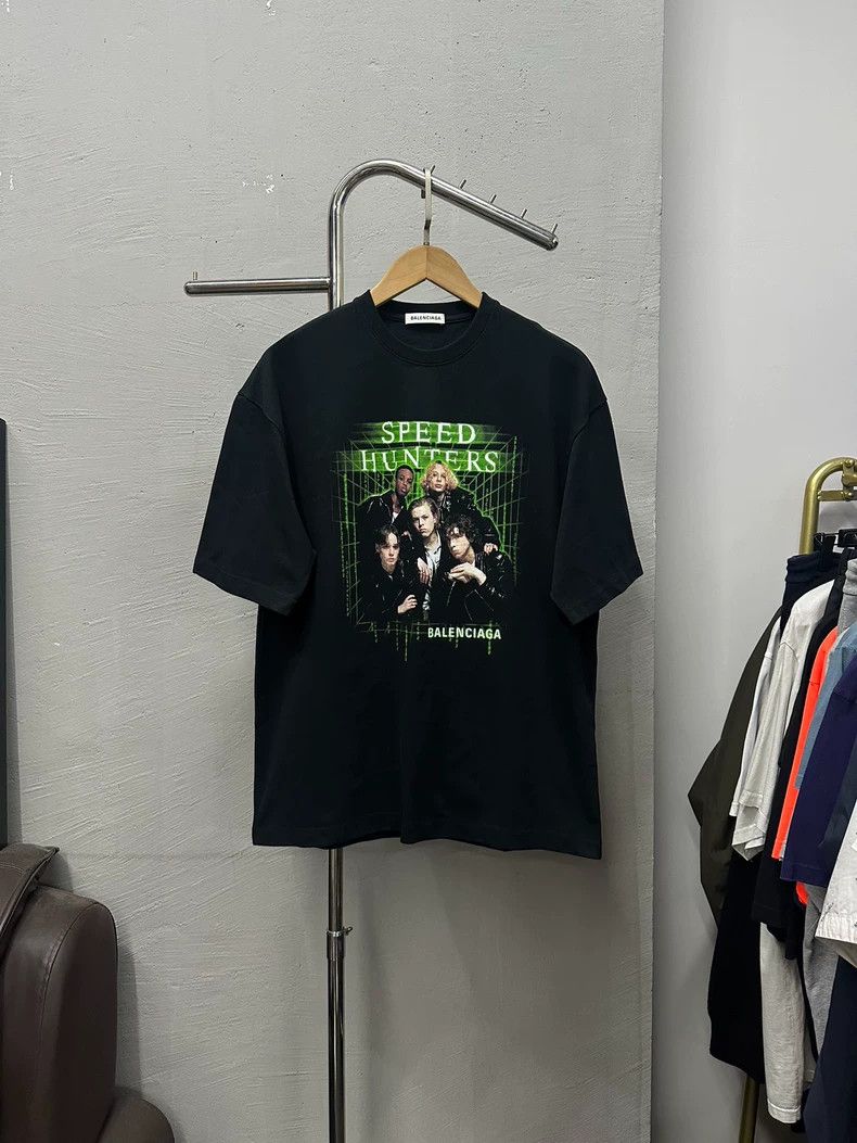 Balenciaga Balenciaga Green band short sleeve black model Size US L / EU 52-54 / 3 - 1 Thumbnail