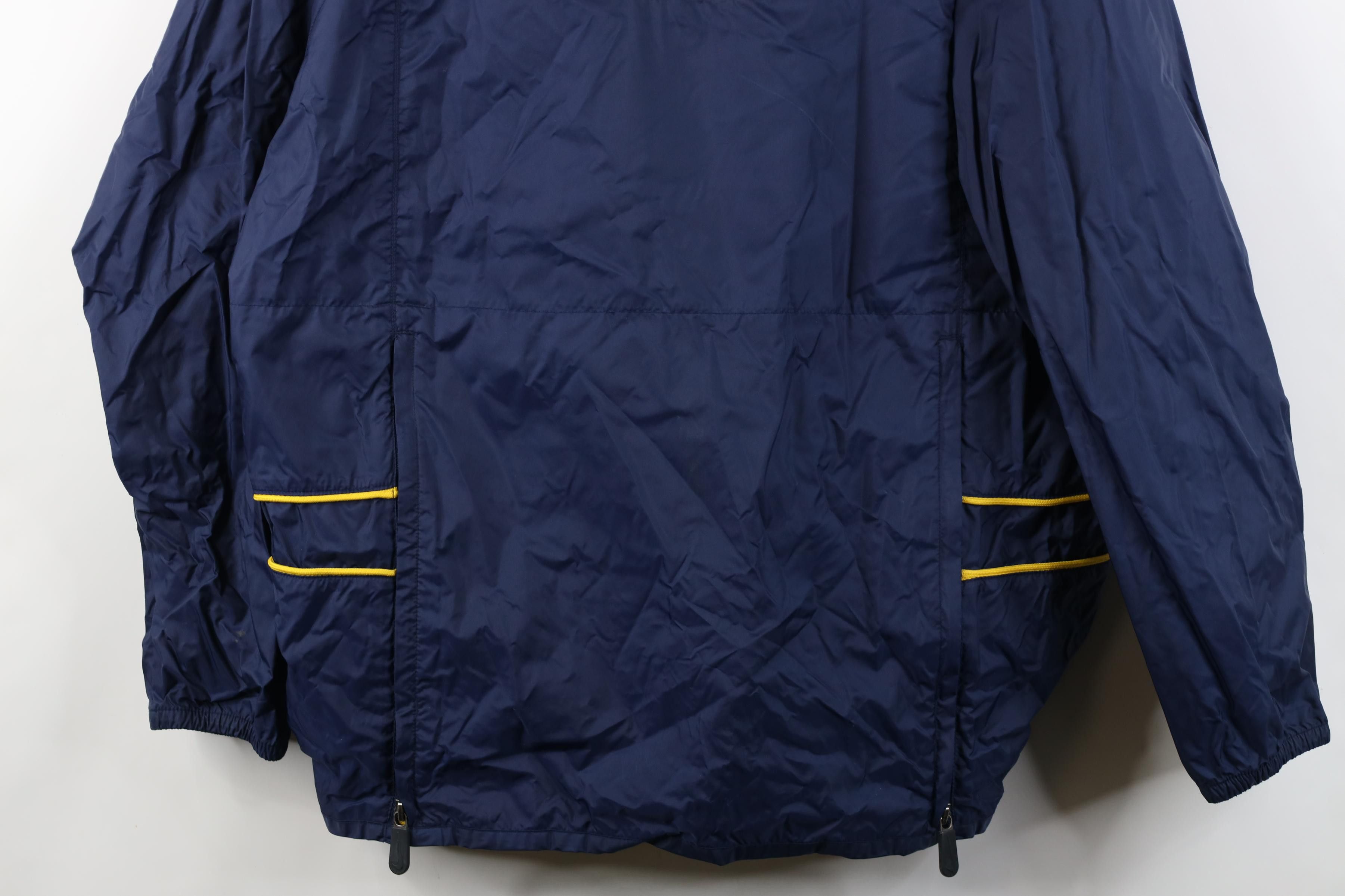 Nike Vintage 90s Nike Swoosh University of Michigan Rain Jacket Size US L / EU 52-54 / 3 - 3 Thumbnail