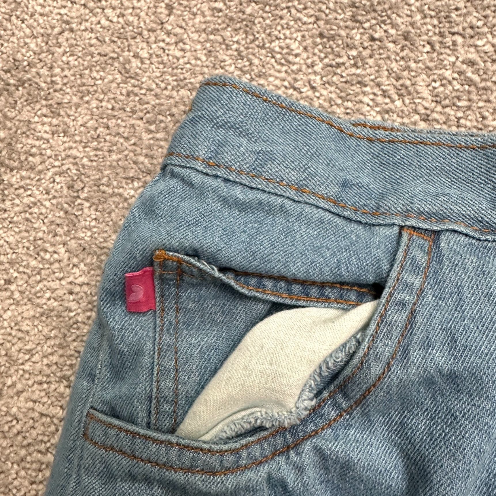 Vintage Woman Within Jeans Denim Wide-Leg 22W Blue Elastic Waist 5-Pocket Plus Size Women Size 40" / US 18 - 5 Thumbnail