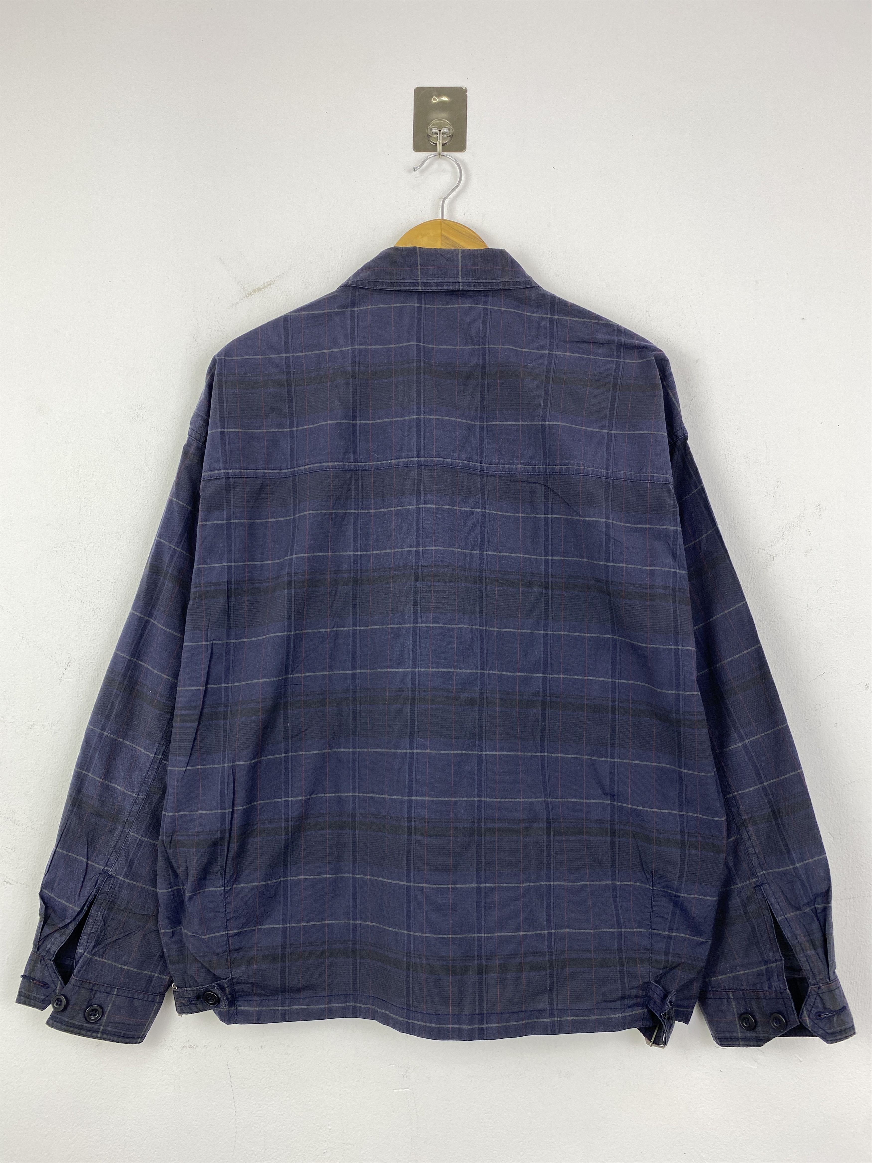 Japanese Brand Vintage Japanese Brand Plaid Workwear Chore Coat JA0206 Size US L / EU 52-54 / 3 - 2 Thumbnail