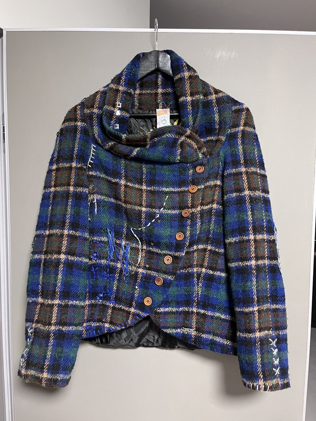 Desigual Desigual Hobo Style Wool Boho Jacket Size L / US 10 / IT 46 - 1 Thumbnail