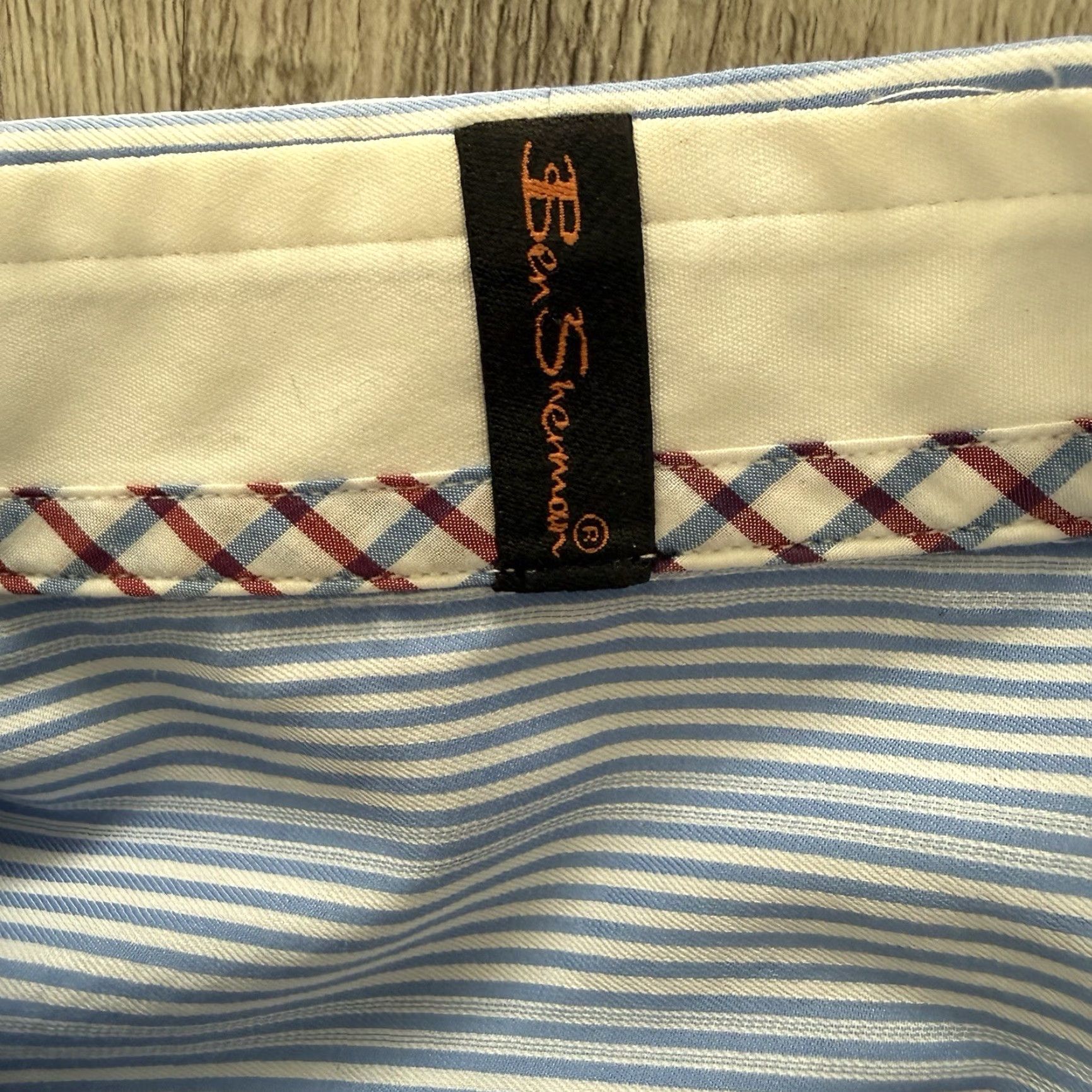 Ben Sherman Ben Sherman Dress Shirt Mens Size 16 Blue White Striped Button Up Casual Workwear Shirt Size 42R - 5 Thumbnail