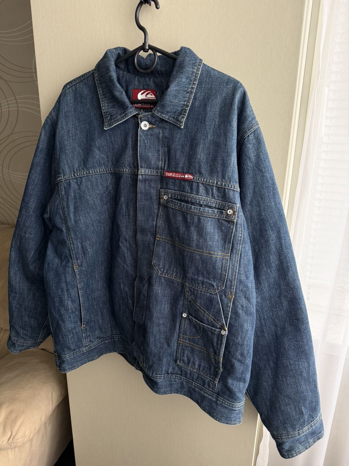 Quiksilver Quiksilver Vintage Y2K Denim Jacket Size Xl Size US XL / EU 56 / 4 - 2 Thumbnail