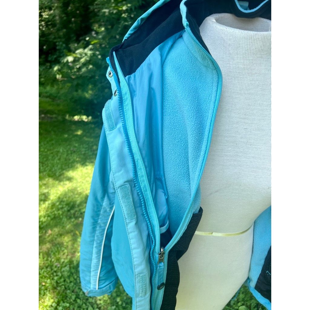 L.L. Bean Womens LL Bean Winter Ski Jacket W/ Liner M Petite Teal Blue Size M / US 6-8 / IT 42-44 - 11 Thumbnail
