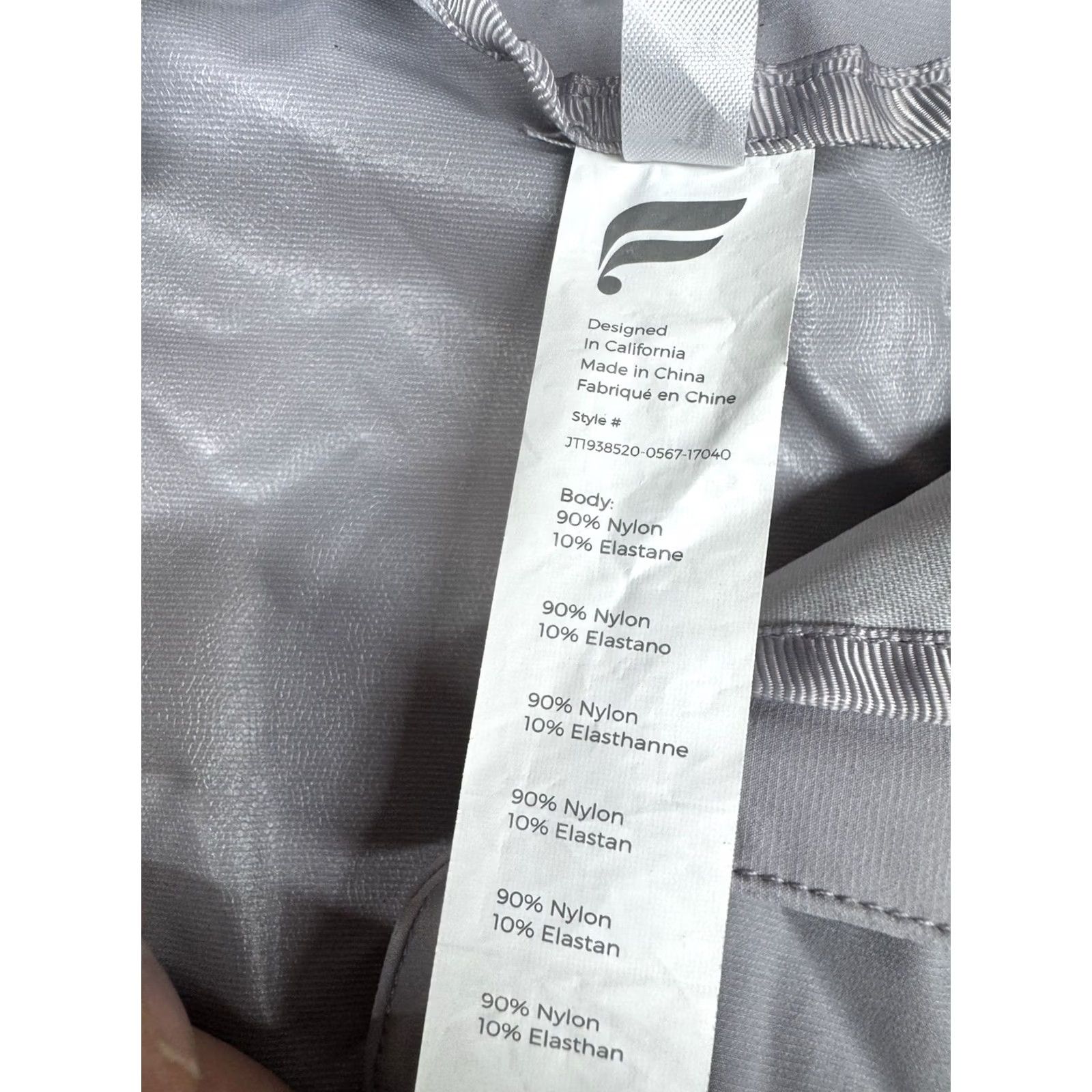 Fabletics Fabletics Oversized Rain Jacket Wind Resistant Gray Mid-Length Removable Hood Size M / US 6-8 / IT 42-44 - 3 Thumbnail