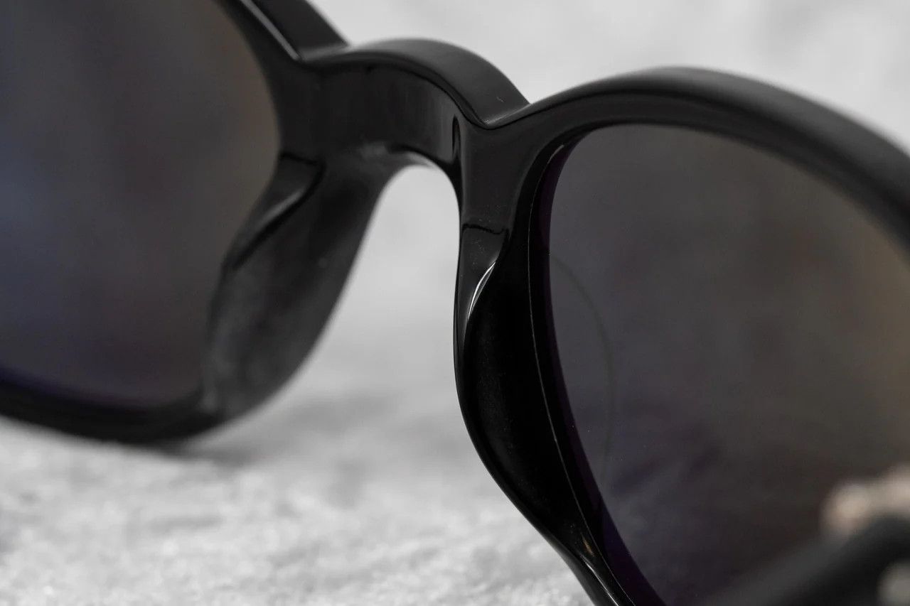 Ann Demeulemeester Ann Demeulemeester Sunglasses Oval Black and Grey Size ONE SIZE - 10 Thumbnail