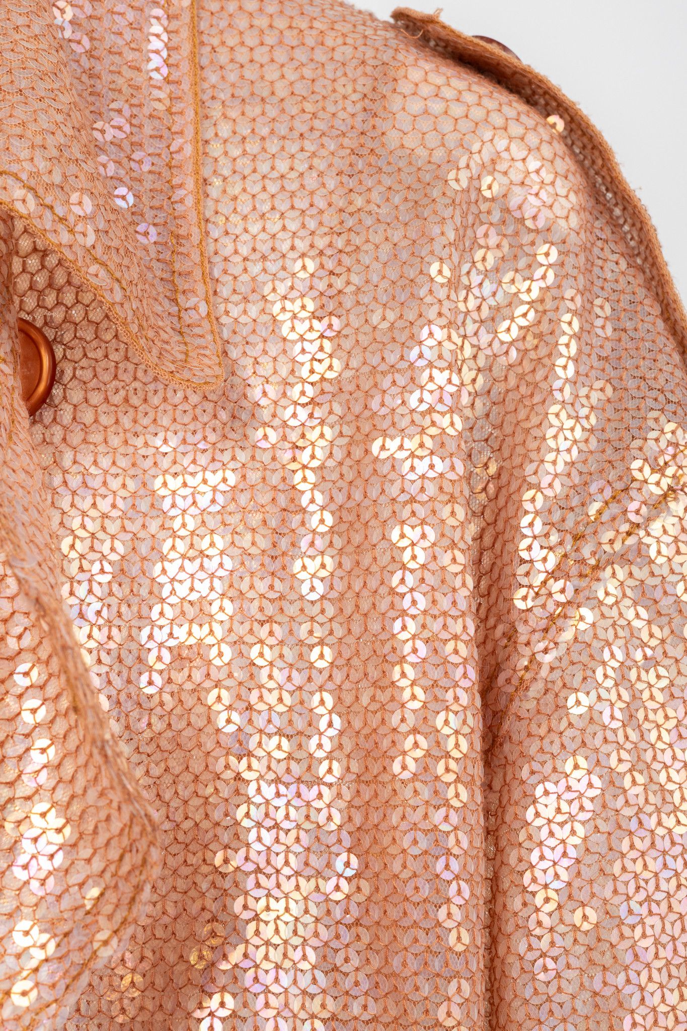 ASHISH Ashish SS19 Runway Sequin Double-Breasted Belted Trench Coat Size L / US 10 / IT 46 - 6 Thumbnail