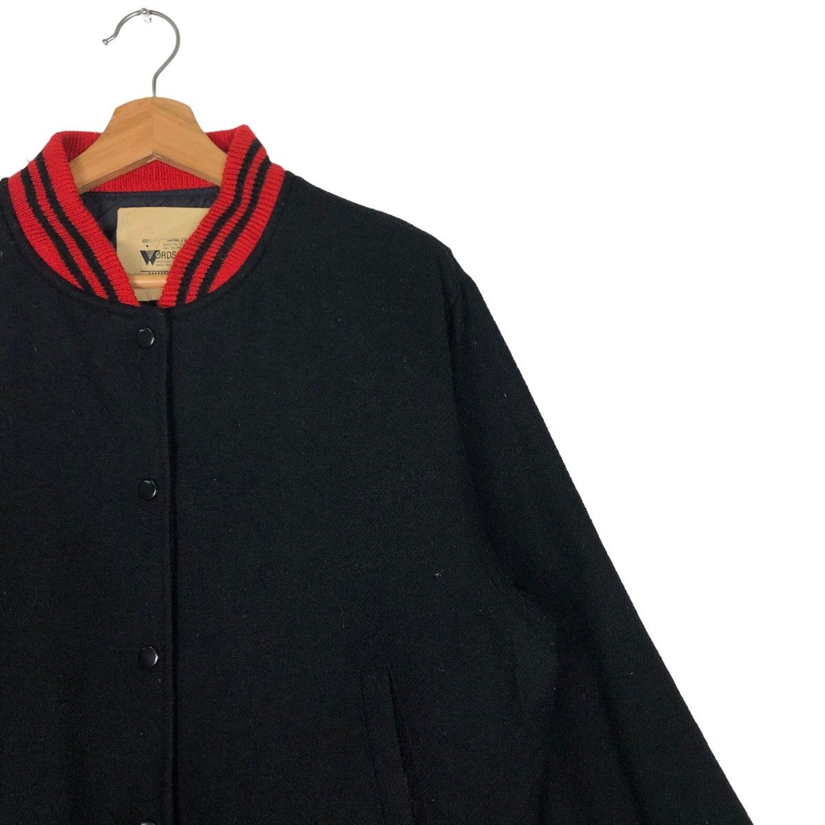 Vintage 🔥90’s Vintage Varsity Jacket Words Worth Japan Issey Miyake Size US L / EU 52-54 / 3 - 6 Thumbnail