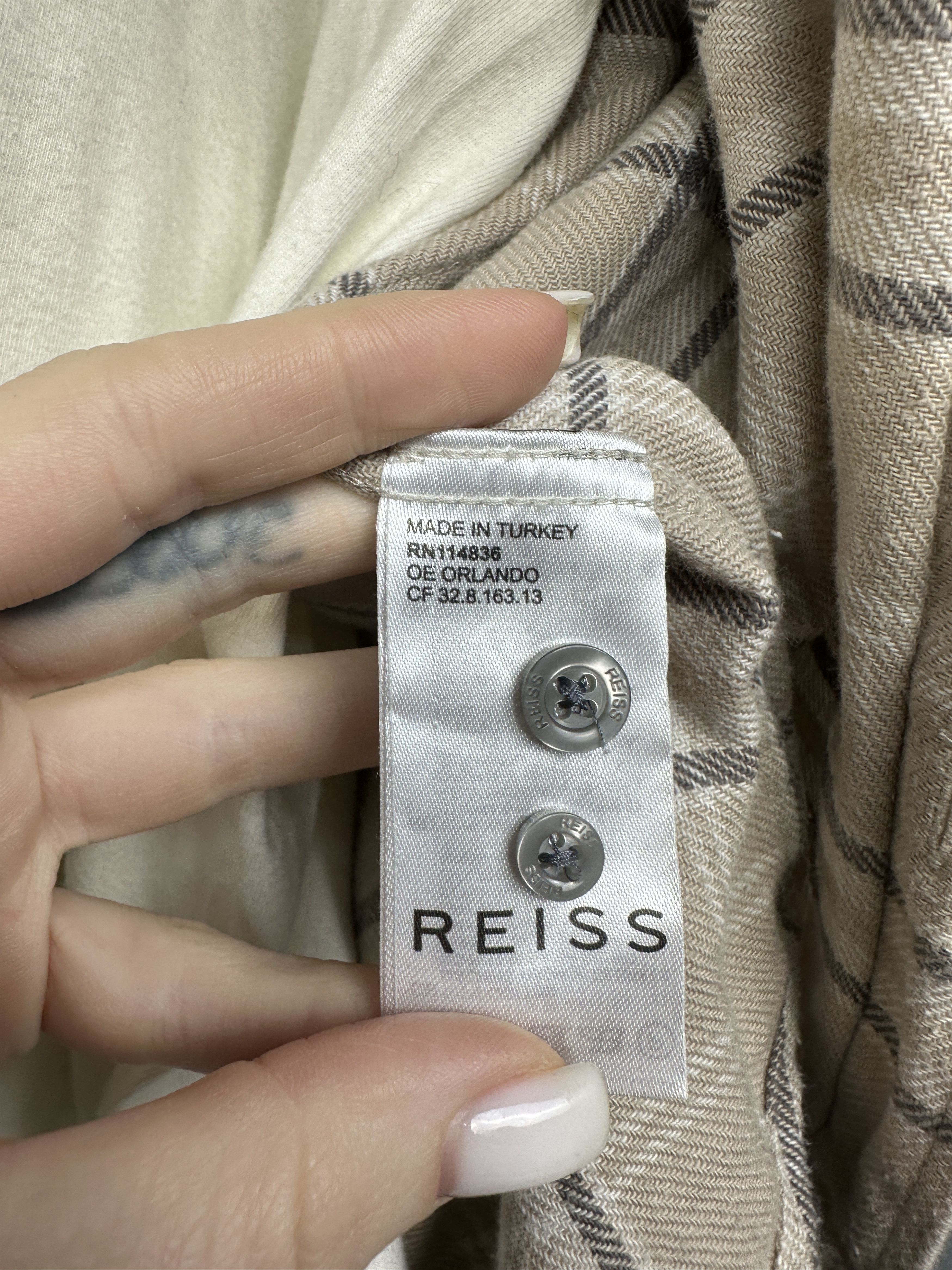 Reiss Reiss Mens Flannel Plaid Shirt Size US M / EU 48-50 / 2 - 4 Thumbnail