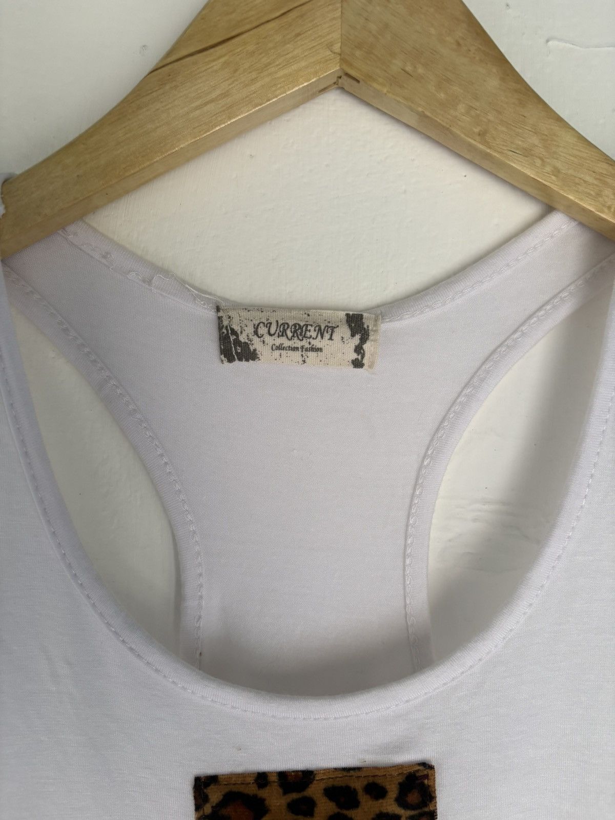 Japanese Brand Vintage Current Cross Leopard Tank Top Size US XS / EU 42 / 0 - 4 Thumbnail