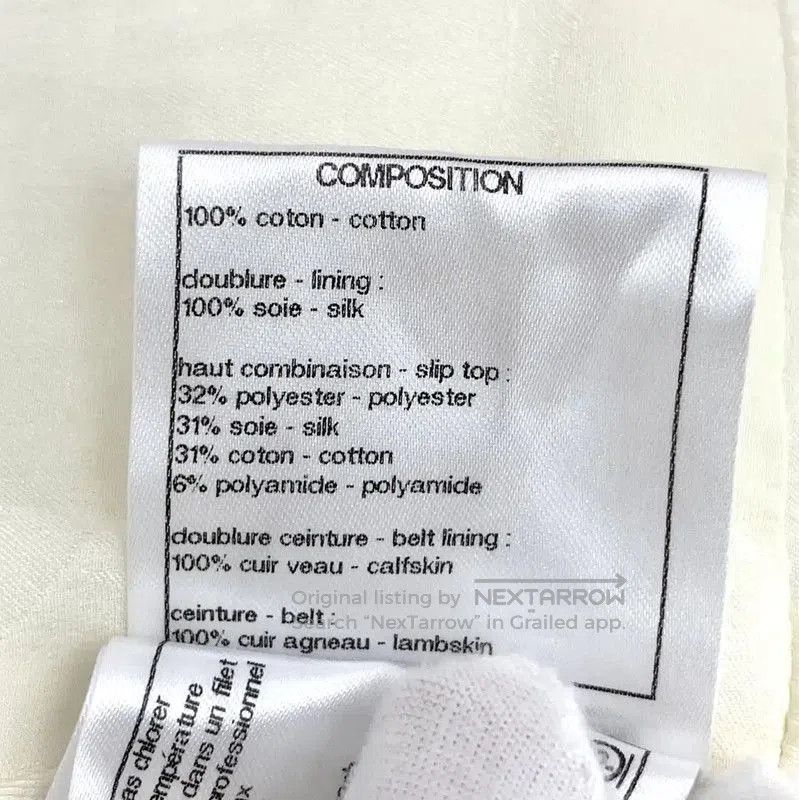 Chanel Chanel White Cotton Casual Pants for Women . Size 23" - 7 Thumbnail