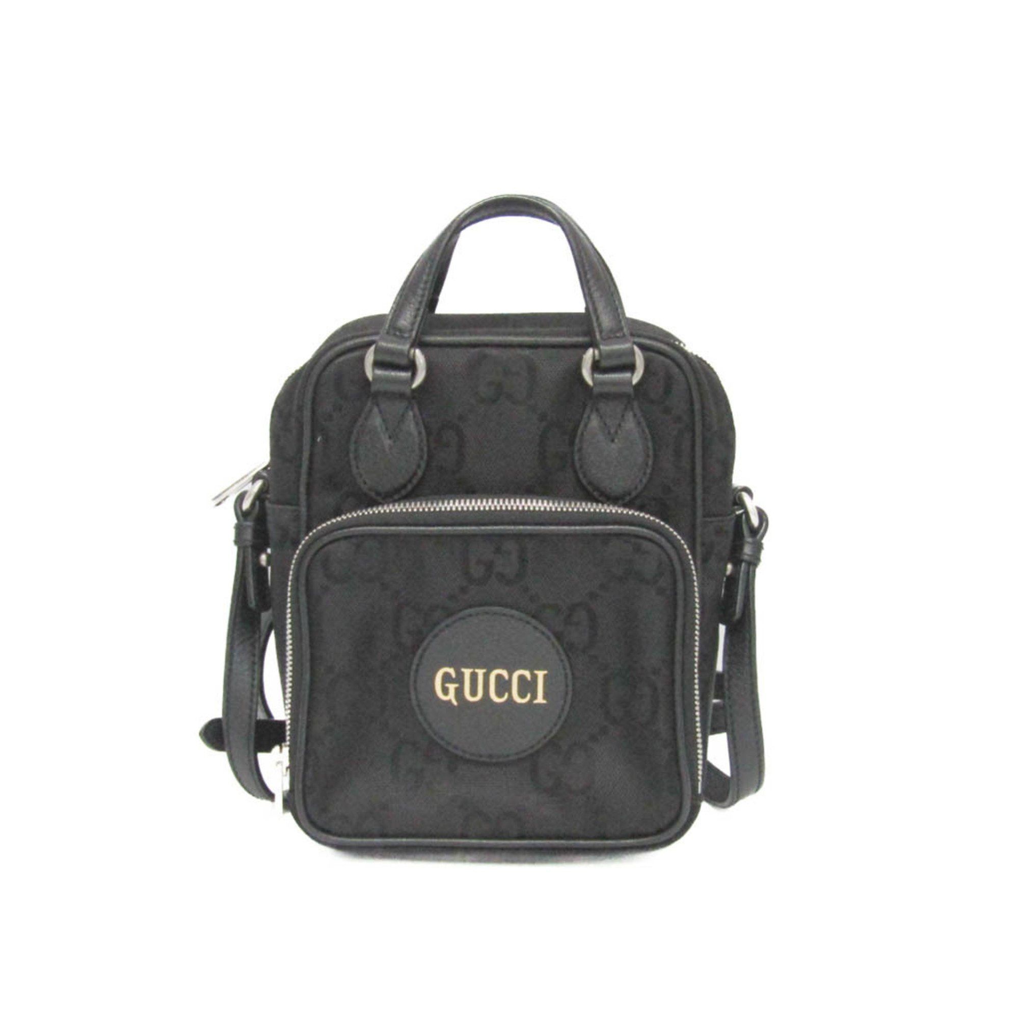 Gucci Gucci GG Nylon Off The Grid 625850 Women,Men Nylon,Leather Shoulder Bag Black Size ONE SIZE - 1 Thumbnail