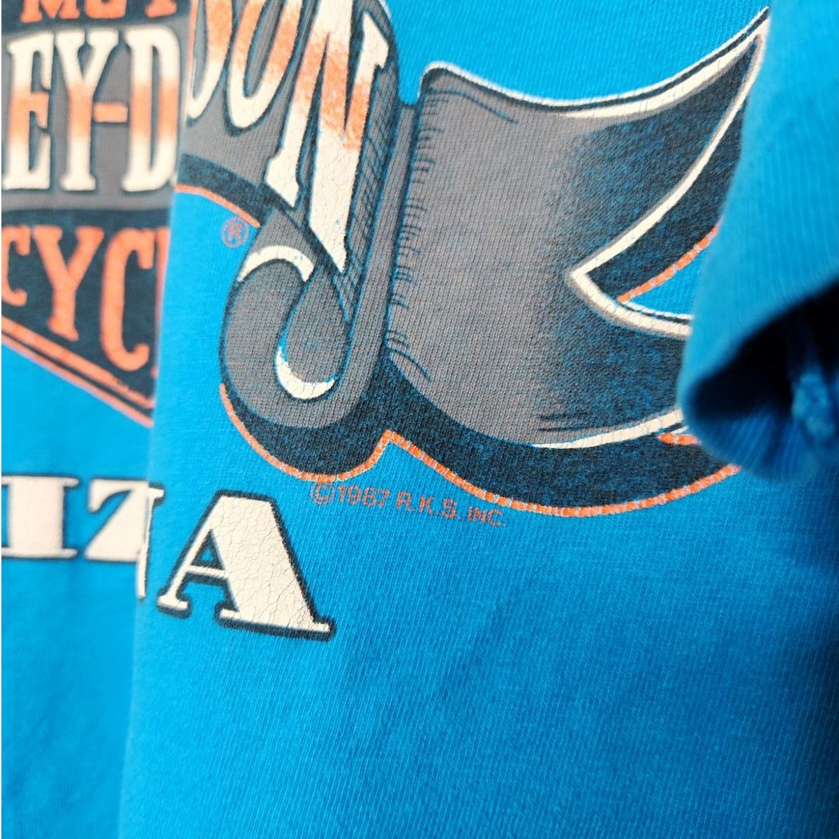 Harley Davidson Vintage '87 Harley Davidson Double Sided Tucson Arizona HD Size US L / EU 52-54 / 3 - 5 Thumbnail