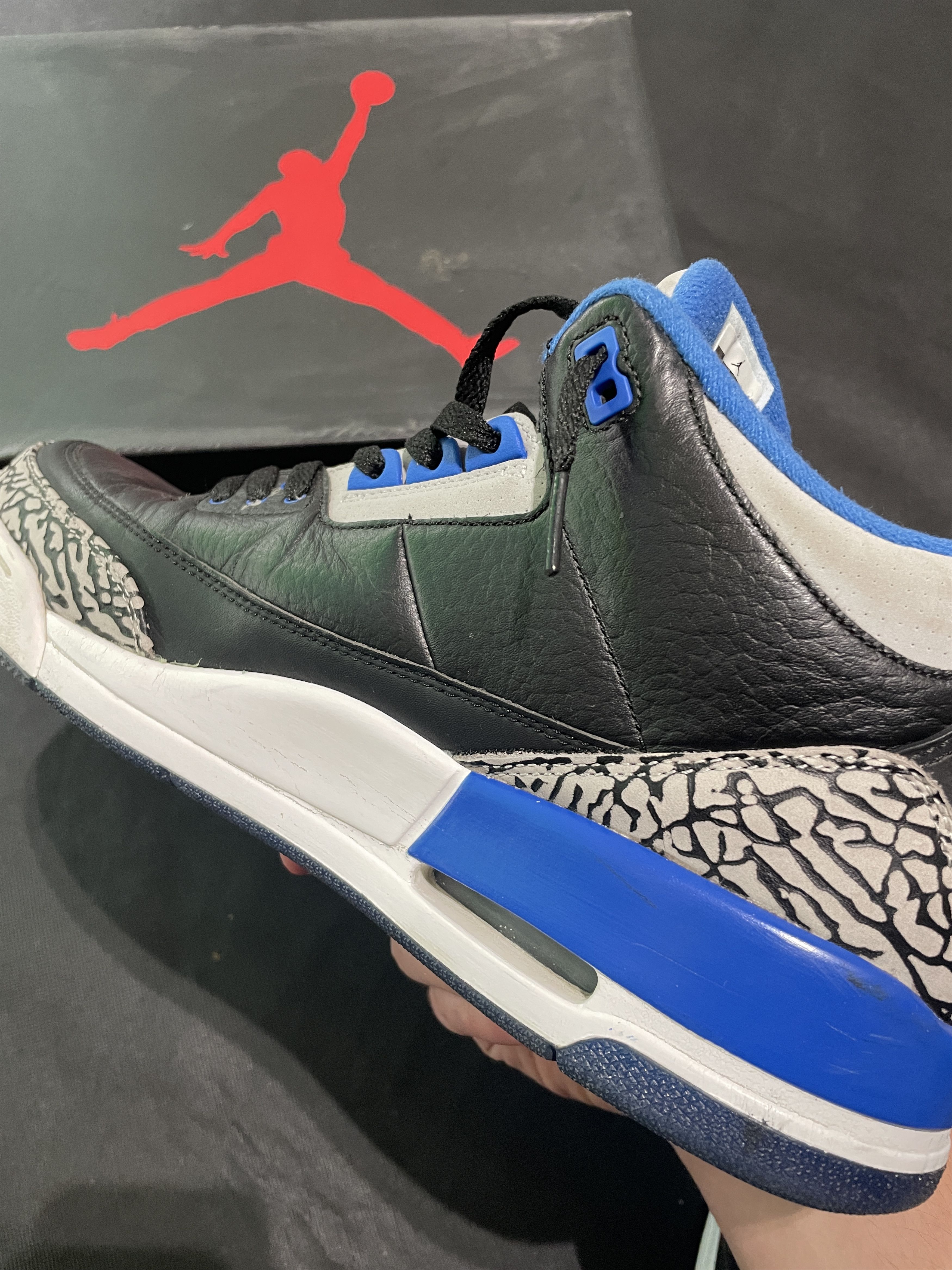 Nike Nike Air Jordan 3 Sport Blue EU 45 US 11 Size US 12 / EU 45 - 3 Thumbnail