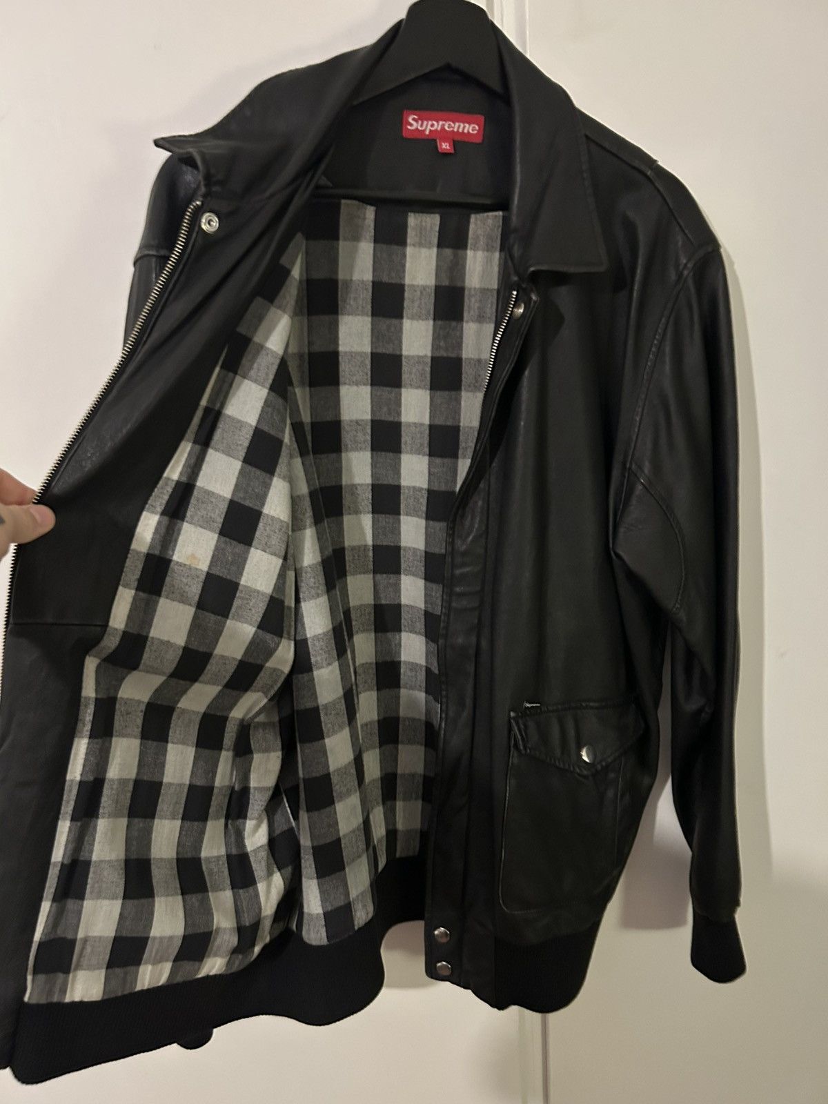 Supreme Supreme Leather Bomber Jacket Fall/Winter 2007 Size US XL / EU 56 / 4 - 3 Thumbnail