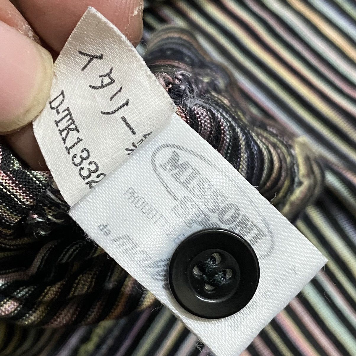Missoni Vintage 90s Missoni Polo Stripe Shirt Size US M / EU 48-50 / 2 - 6 Thumbnail