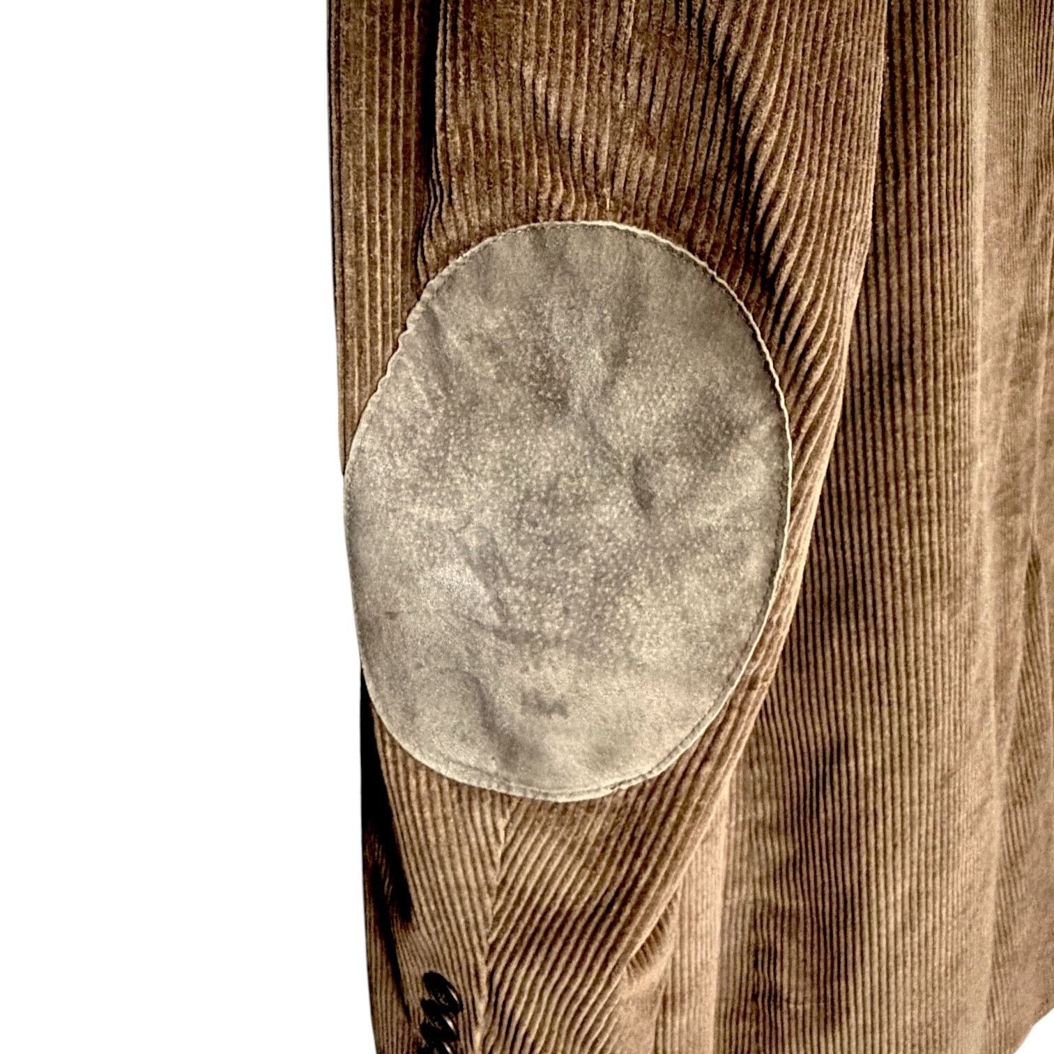 Stafford Stafford Mens Blazer 44R Brown Corduroy Academia Elbow Patch Size 44R - 9 Thumbnail
