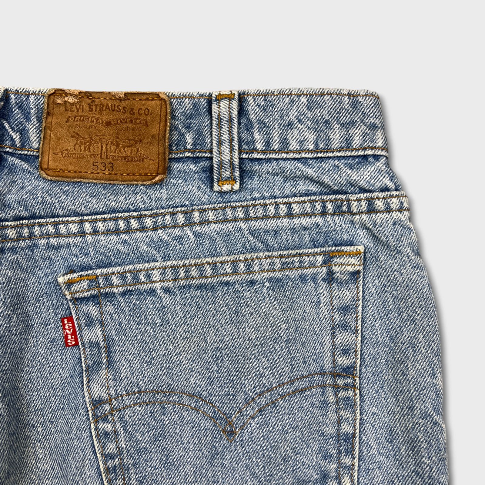 Levi's × Vintage Vintage Levi's 533 Jeans 34x31 Relaxed Fit 90s Denim Pants Size US 34 / EU 50 - 8 Thumbnail