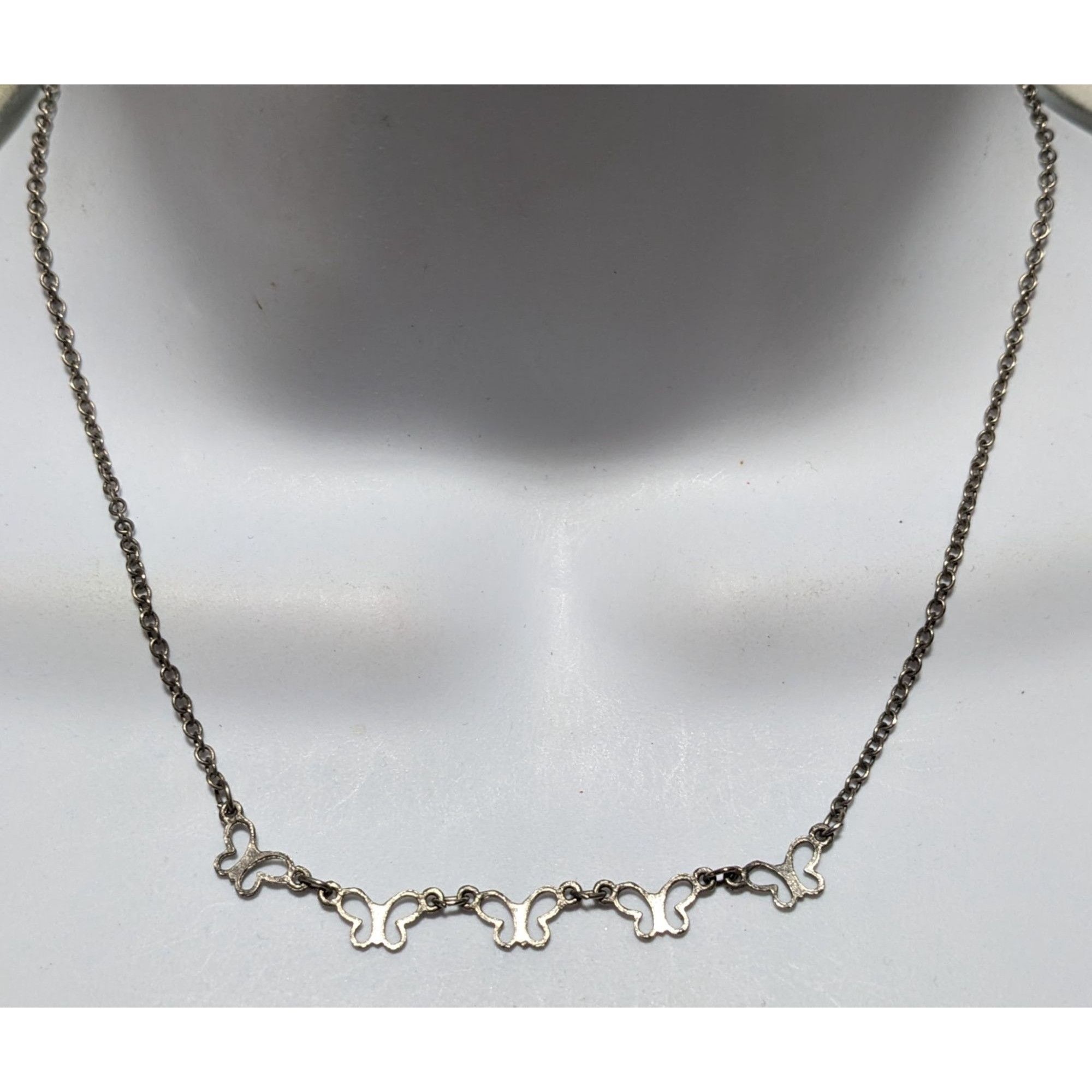Other Minimalist Silver Butterfly Necklace Size ONE SIZE - 1 Thumbnail