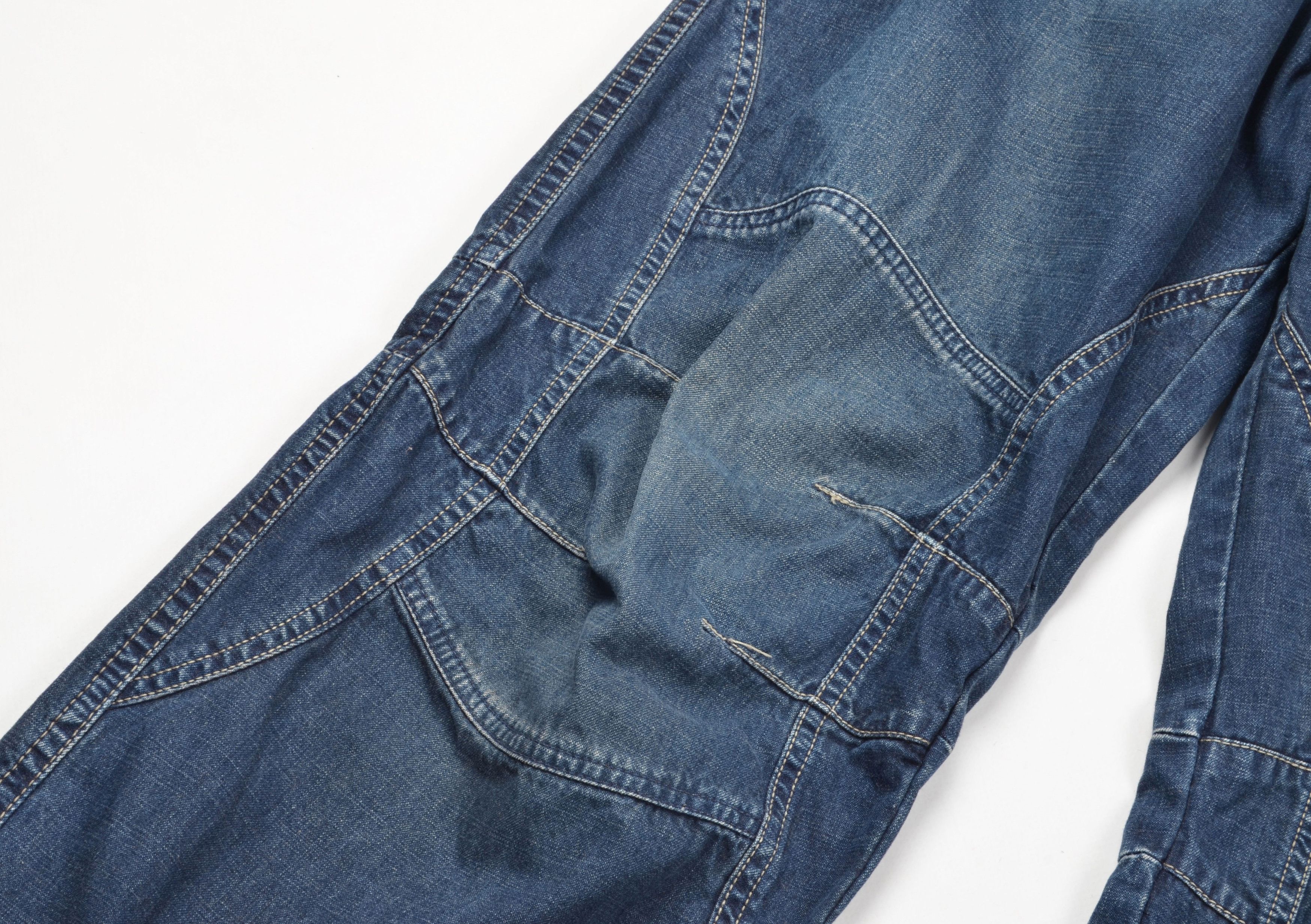 Diesel Diesel The Luxury of Durt Baggy Faded Blue Denim Jeans Y2K Size US 33 - 3 Thumbnail
