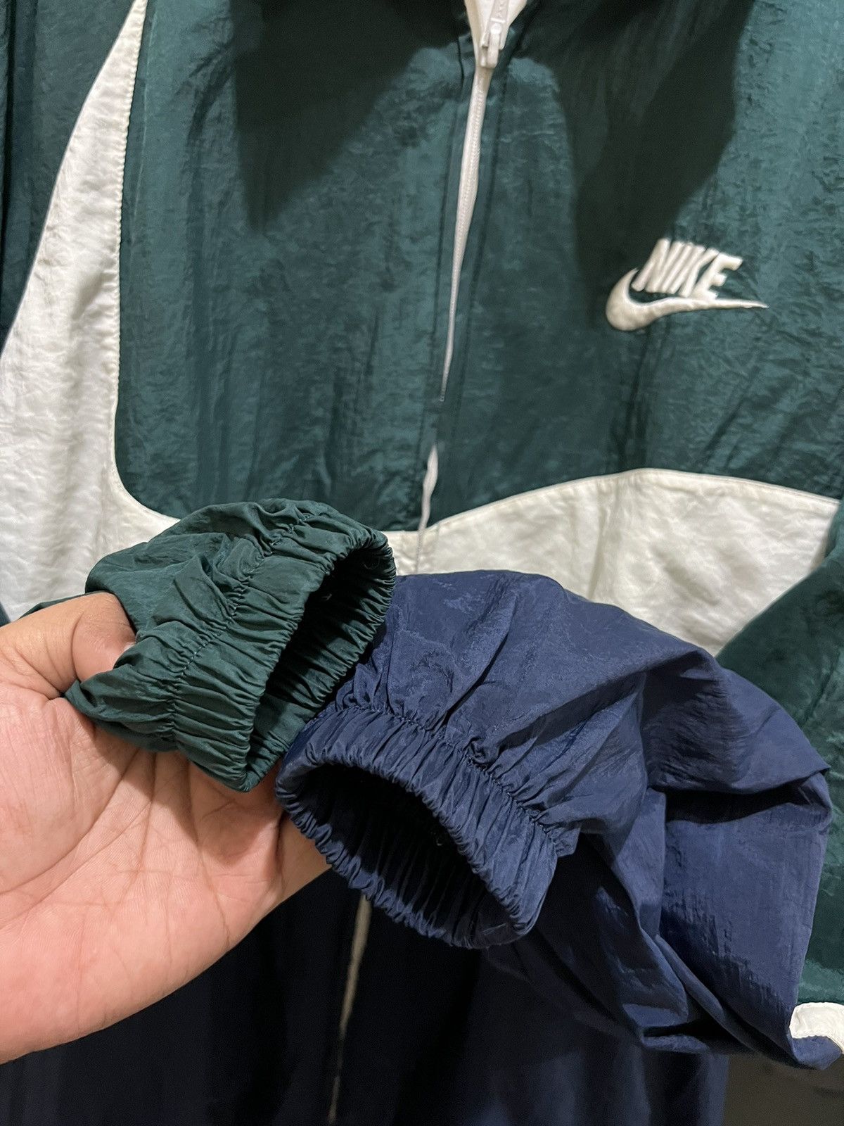 Nike × Nike ACG × Vintage vintage 90s nike big swoosh logo colour block track jacket Size US XL / EU 56 / 4 - 6 Thumbnail