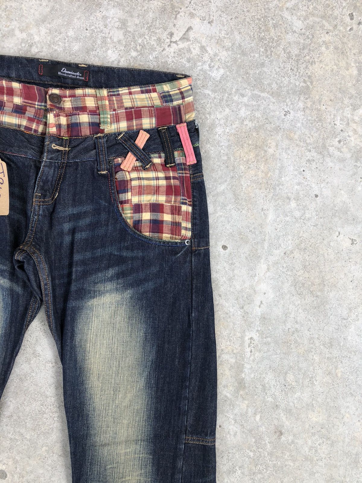Japanese Brand Japanese Dominate Handcrafted Double Waist Distressed Jeans Size US 32 / EU 48 - 5 Thumbnail