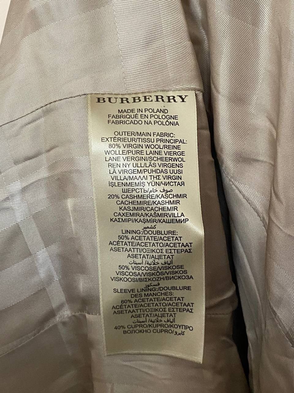 Burberry 🔥Burberry London Tailored Wool Cashmere Coat with Fur Collar Size M / US 6-8 / IT 42-44 - 16 Thumbnail