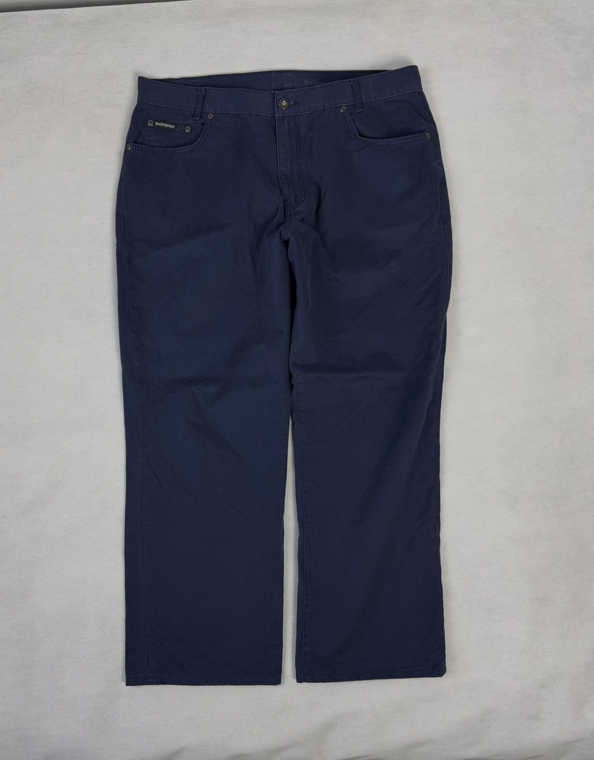 Yves Saint Laurent Yves Saint Laurent Big Logo YSL Pants 100% Cotton Size US 36 / EU 52 - 3 Thumbnail