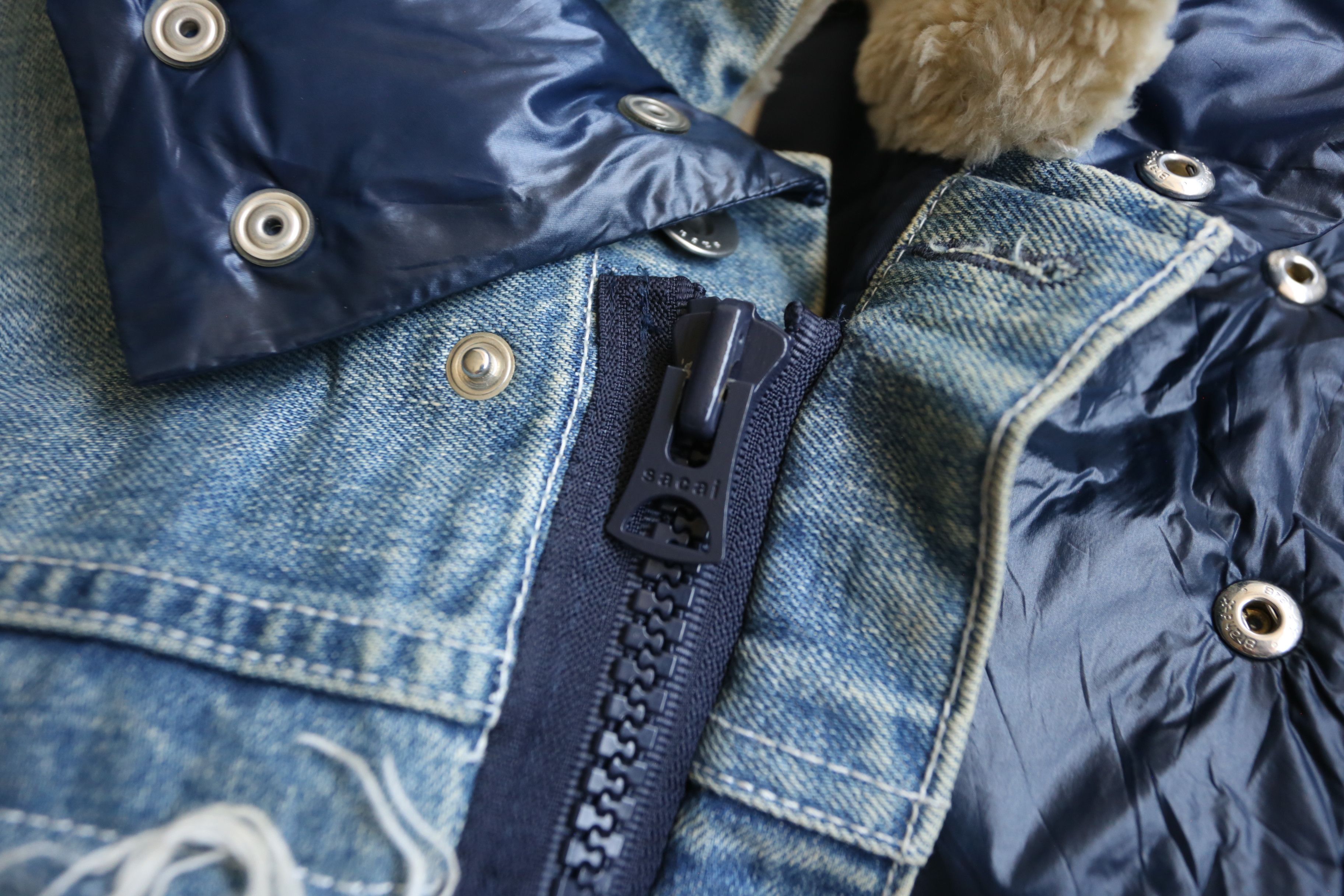 Sacai Sacai - F/W 20 - Denim x Padded Blouson Size US M / EU 48-50 / 2 - 3 Thumbnail