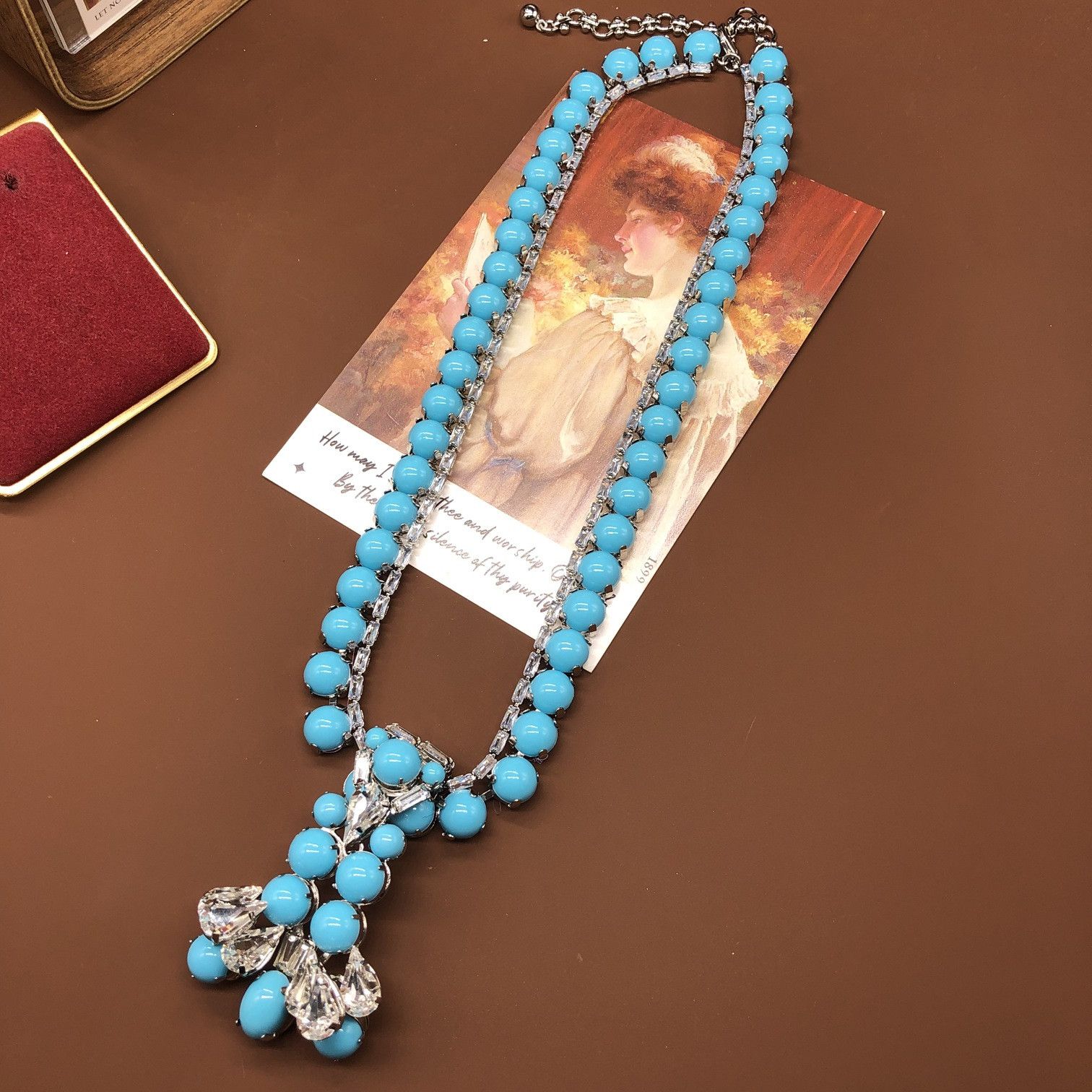 Other blue necklace or earring Size ONE SIZE - 4 Thumbnail