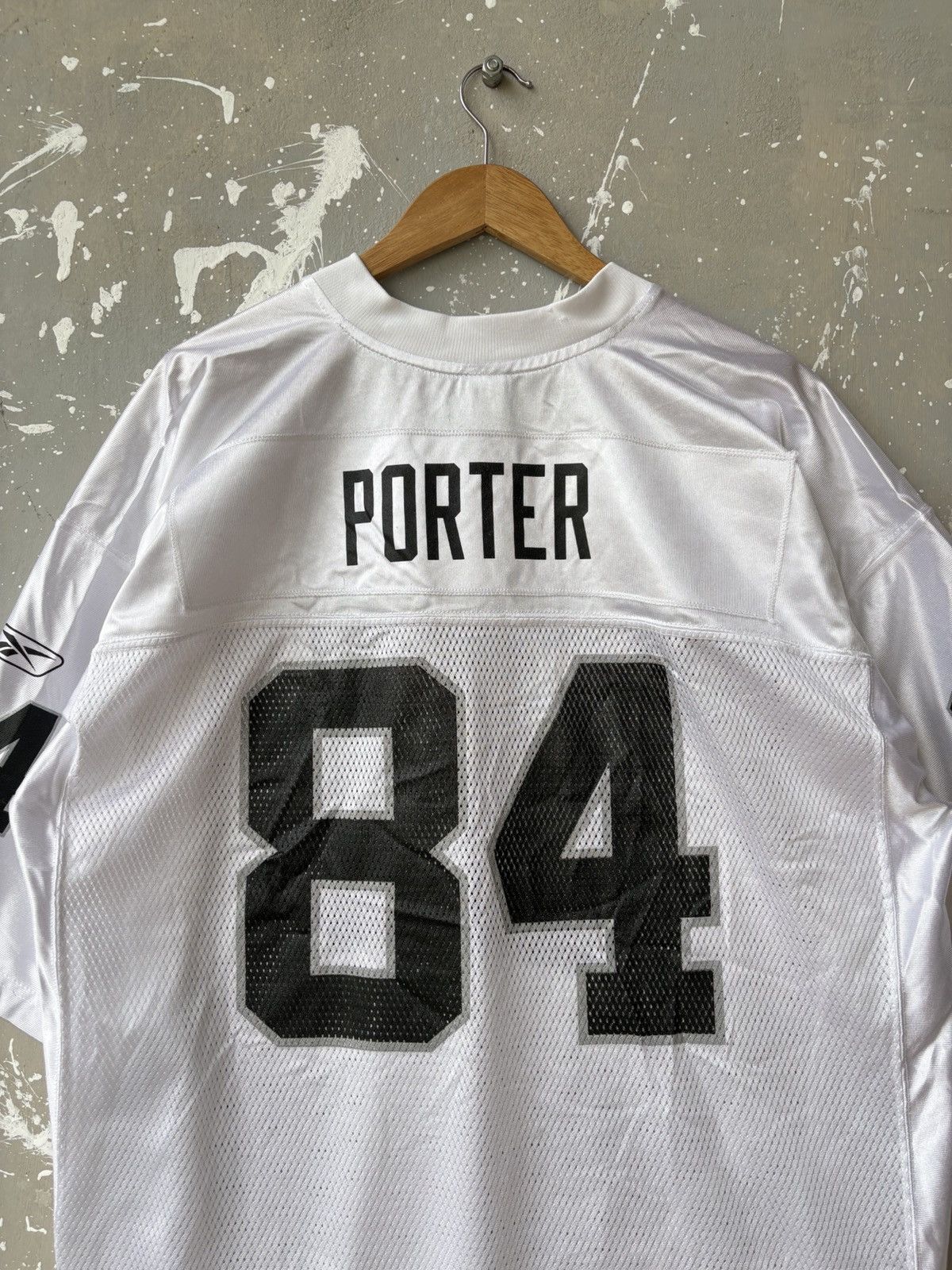 NFL Rare‼️ Vintage Reebok NFL Jerry Porter #84 Oakland Raiders Size US XL / EU 56 / 4 - 9 Thumbnail