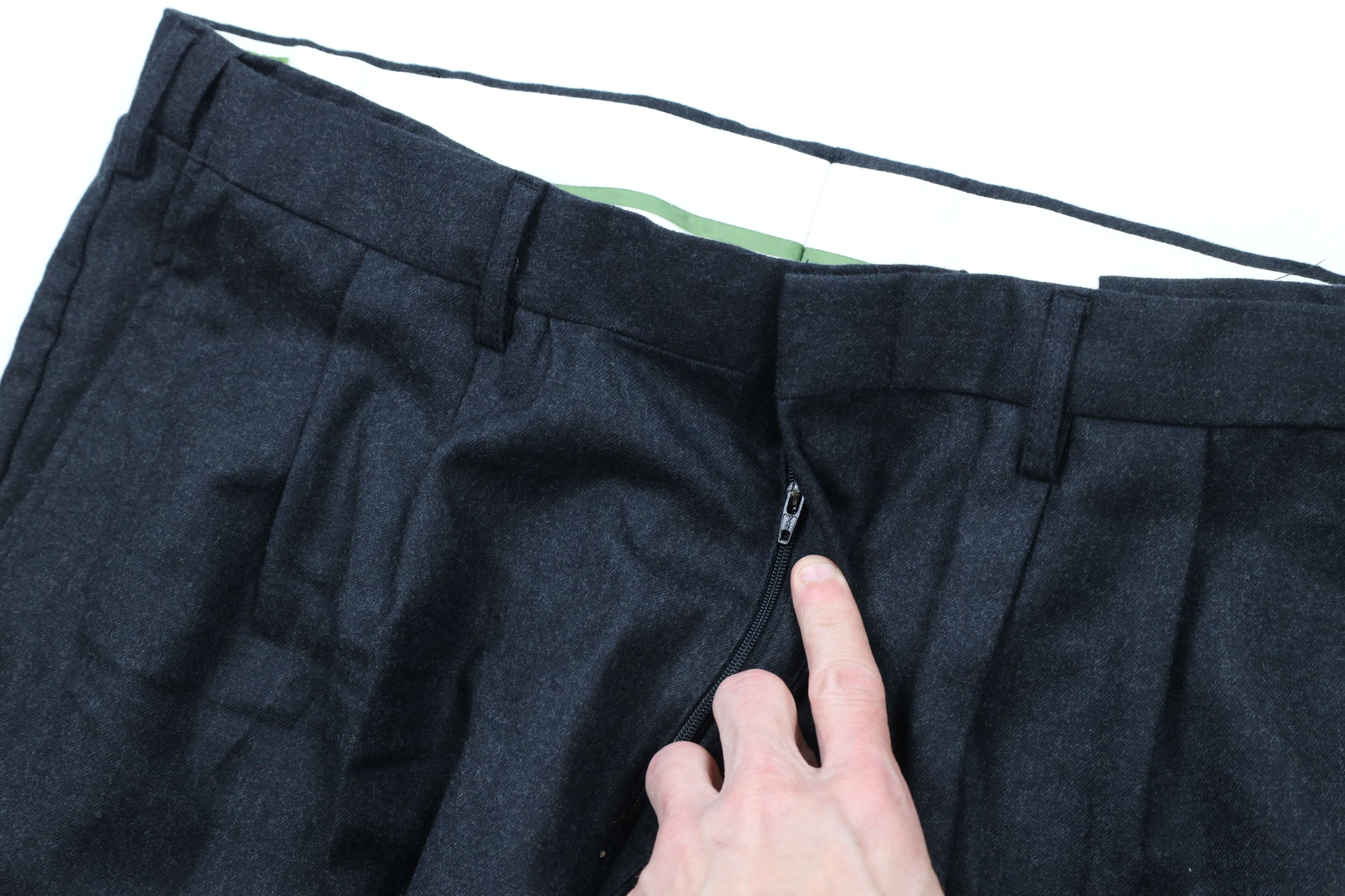 Orvis × Vintage Deadstock Vintage Orvis Wool Wide Leg Pants Charcoal Gray Size US 38 / EU 54 - 5 Thumbnail