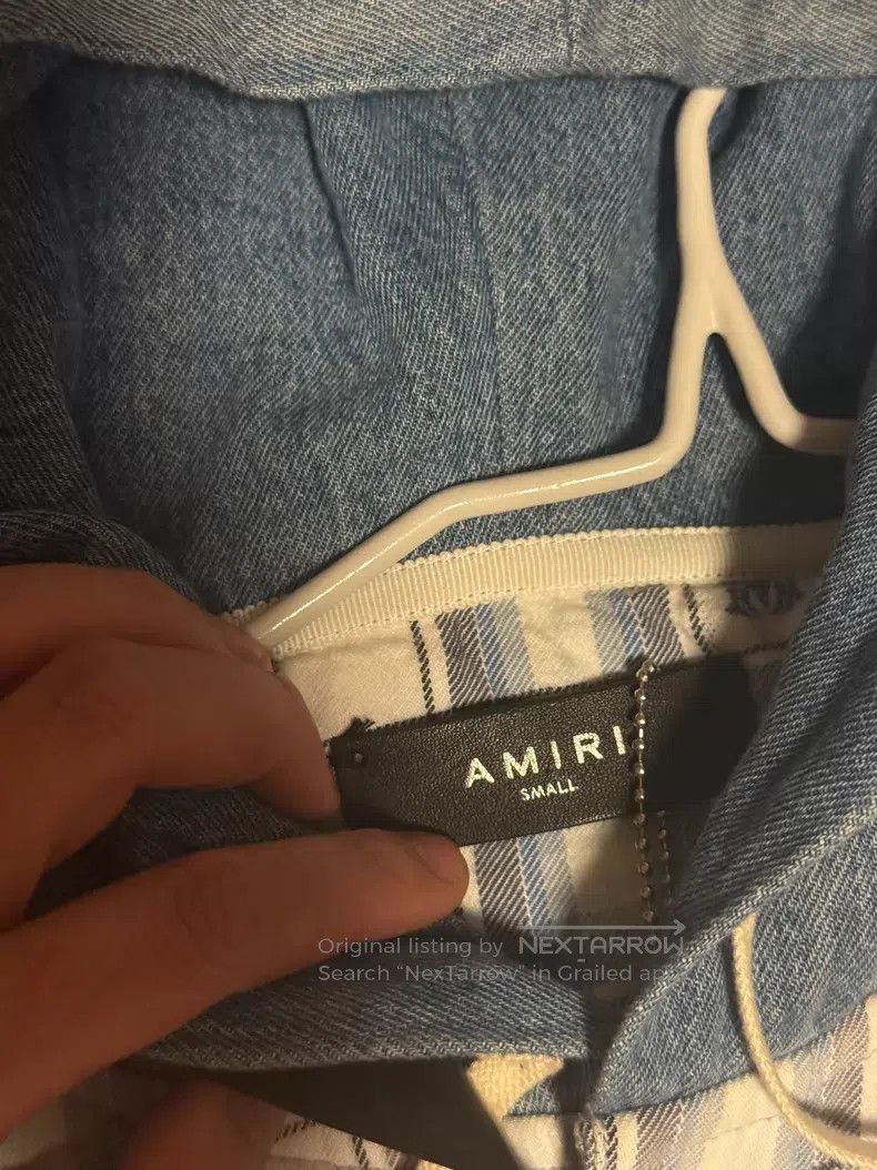 Amiri Amiri Distressed plaid shirt with hood Size US S / EU 44-46 / 1 - 4 Thumbnail