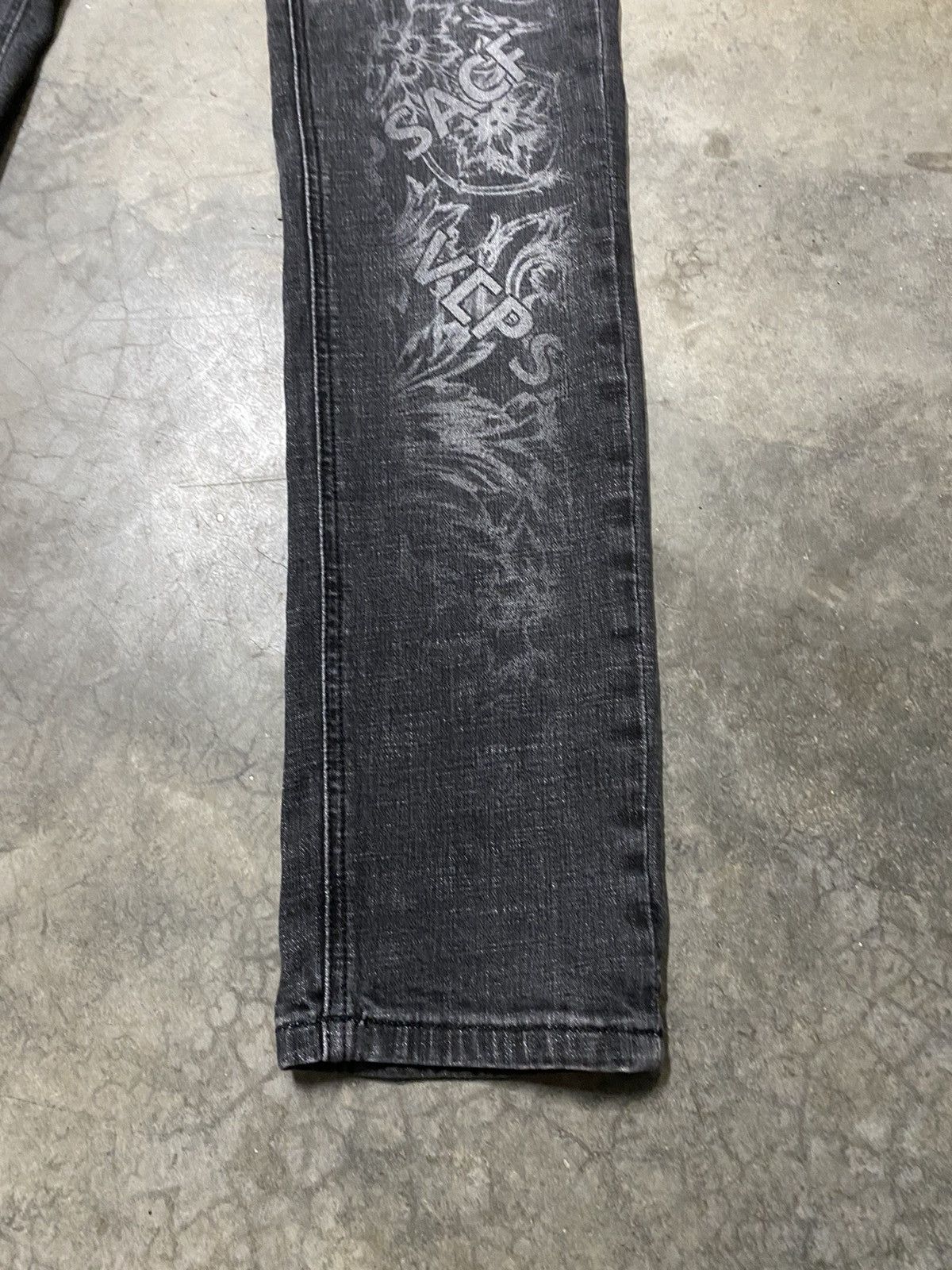 Japanese Brand × Vintage 💥last call💥Japanese Denim Versace Painted Slim Stretch p96 Size US 32 / EU 48 - 3 Thumbnail