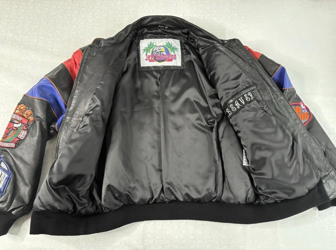 Jeff Hamilton Jeff Hamilton 1998 3-Peat Leather Jacket Size US XXL / EU 58 / 5 - 13 Thumbnail