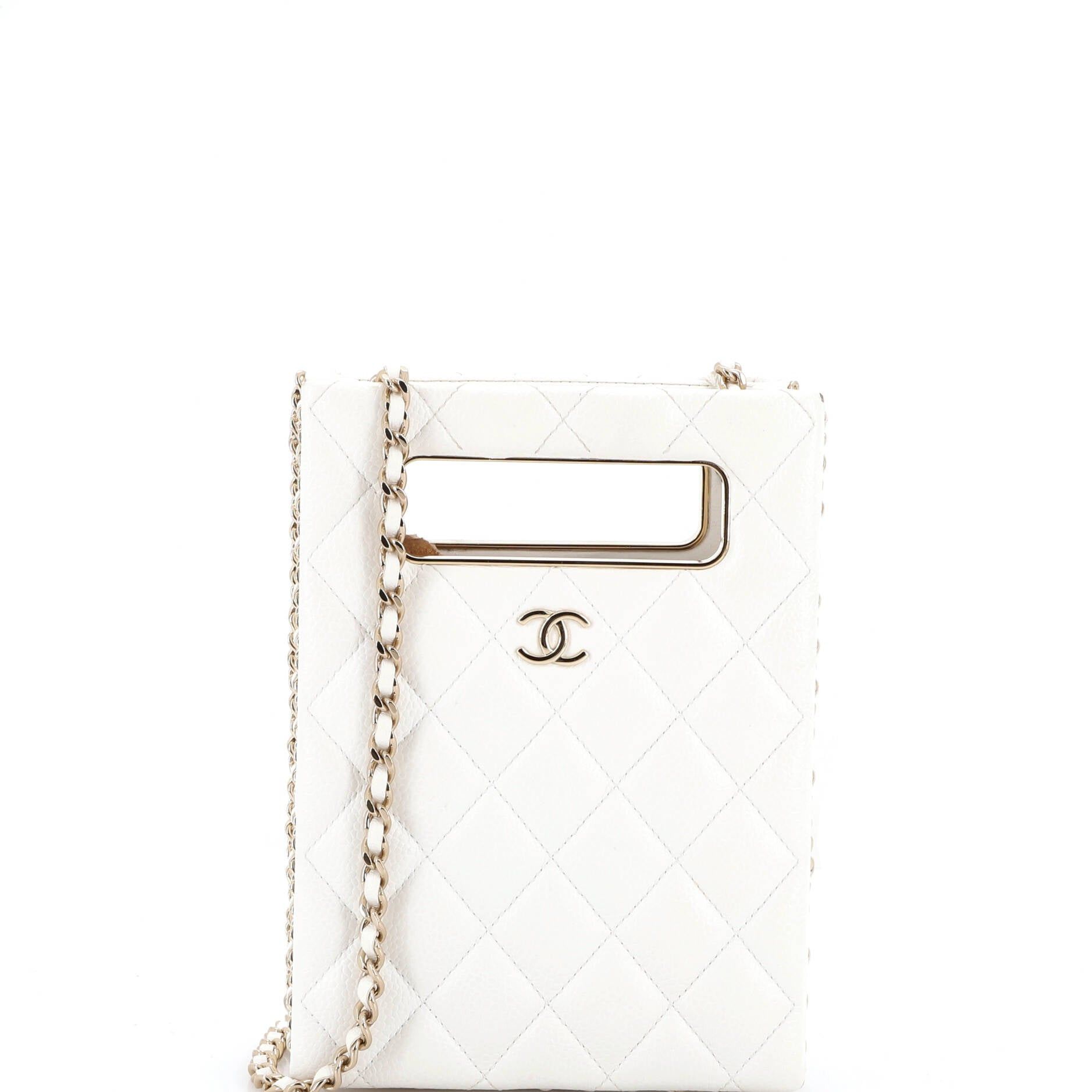 Chanel Chain Around Cut Out Handle Evening Tote Size ONE SIZE - 1 Thumbnail