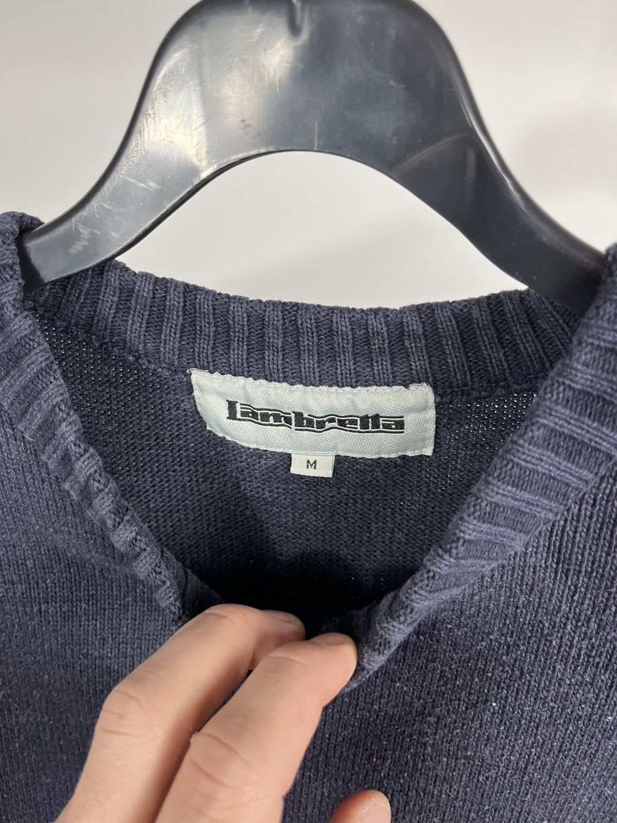 Lambretta Lambretta Union Jack Logo Knit Sweater Navy Mod Scooter M Size US M / EU 48-50 / 2 - 6 Thumbnail