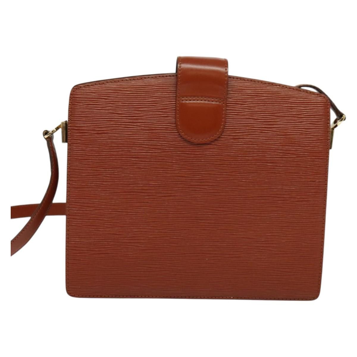 Louis Vuitton LOUIS VUITTON Epi Capuchin Shoulder Bag Brown M52343 Size ONE SIZE - 2 Thumbnail