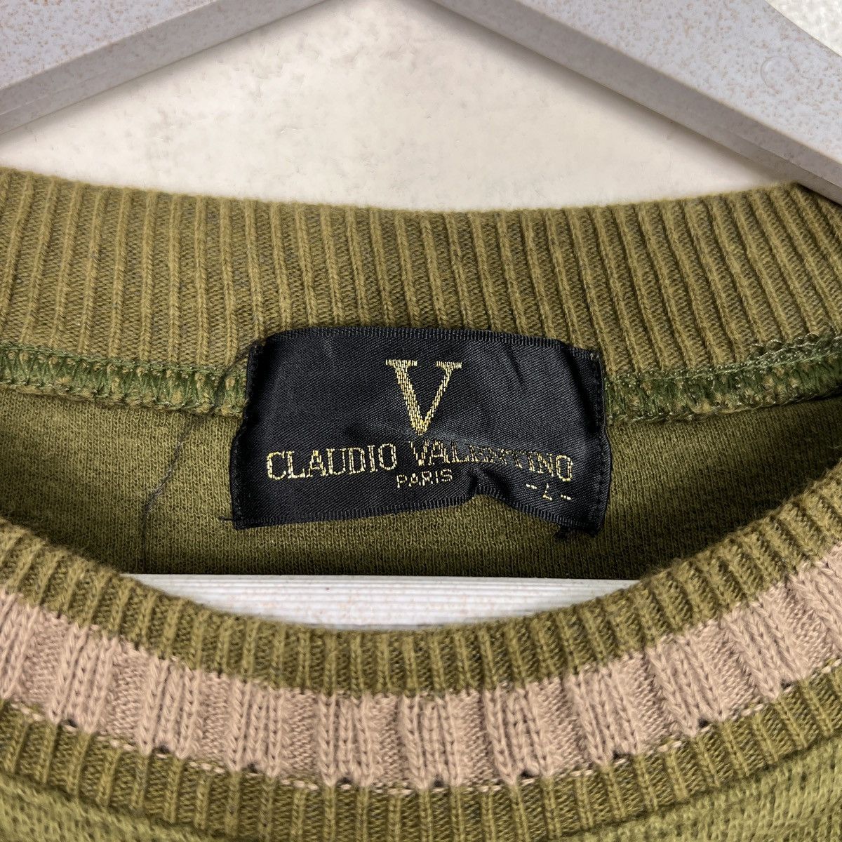 Japanese Brand 🔥 CLAUDIO VALENTINO EMBROIDERY SWEATSHIRTS Size US L / EU 52-54 / 3 - 12 Thumbnail