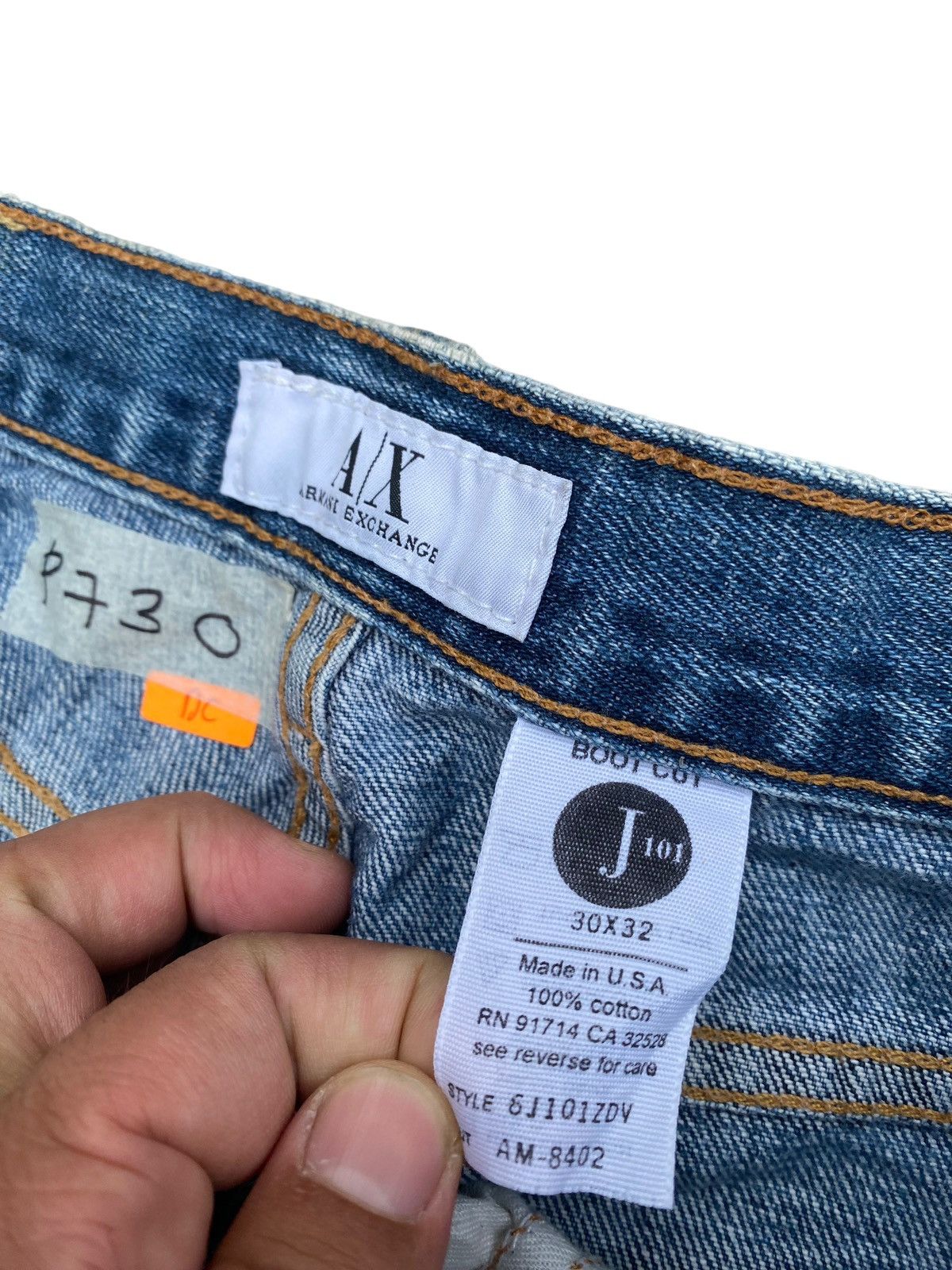 Armani Exchange Armani Exchange Ripped and Distressed Flare Pant Size US 32 / EU 48 - 7 Thumbnail