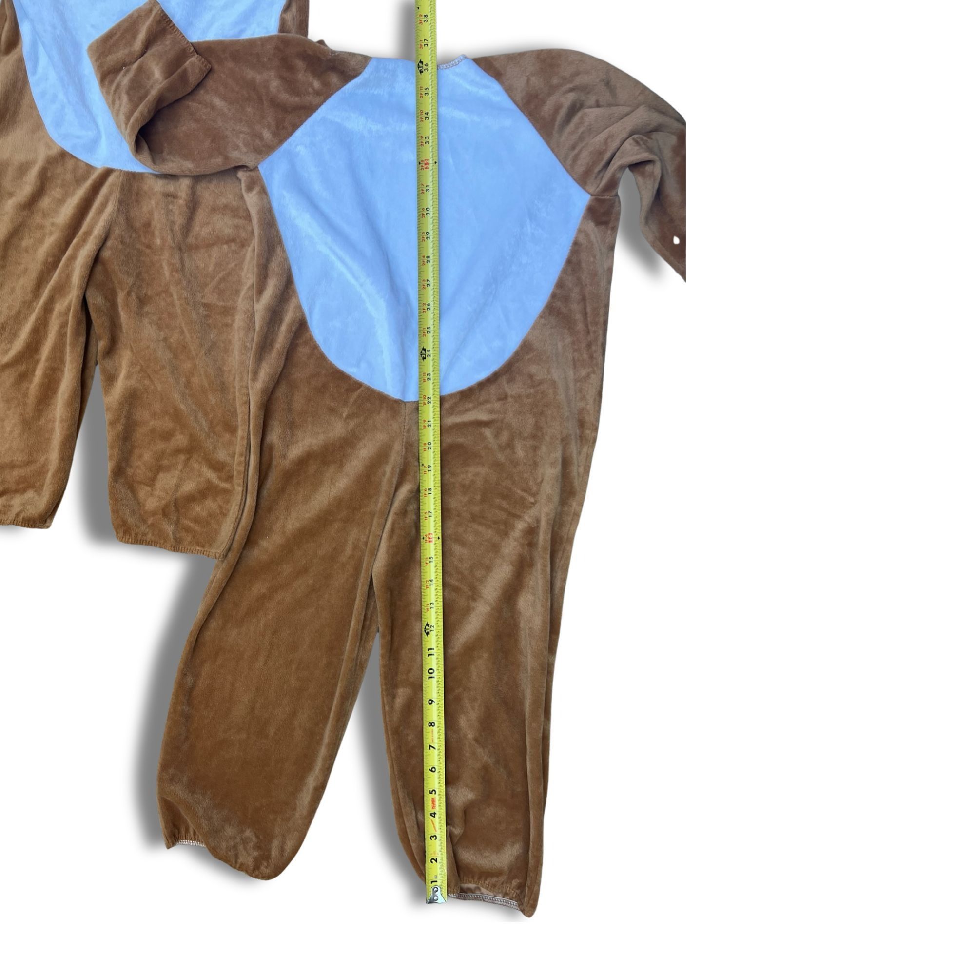 Other Brown & Blue Fleece Animal Onesie Costume For Kids Hallowee Size US S / EU 44-46 / 1 - 3 Thumbnail