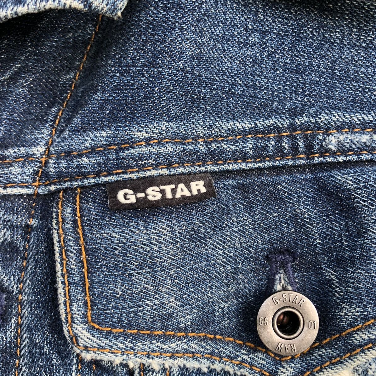 G-Star G-Star RAW 3301 Badges Slim Distressed Jacket Men Size US M / EU 48-50 / 2 - 7 Thumbnail