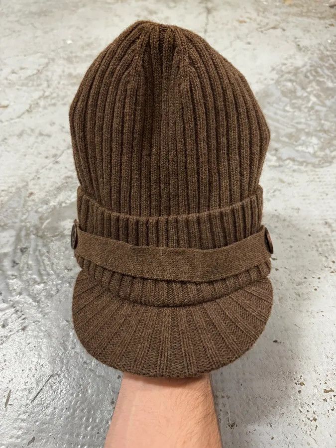 Diesel 2000s Diesel Brown Wool Relaxed Cozy Beanie Cap Size ONE SIZE - 3 Thumbnail